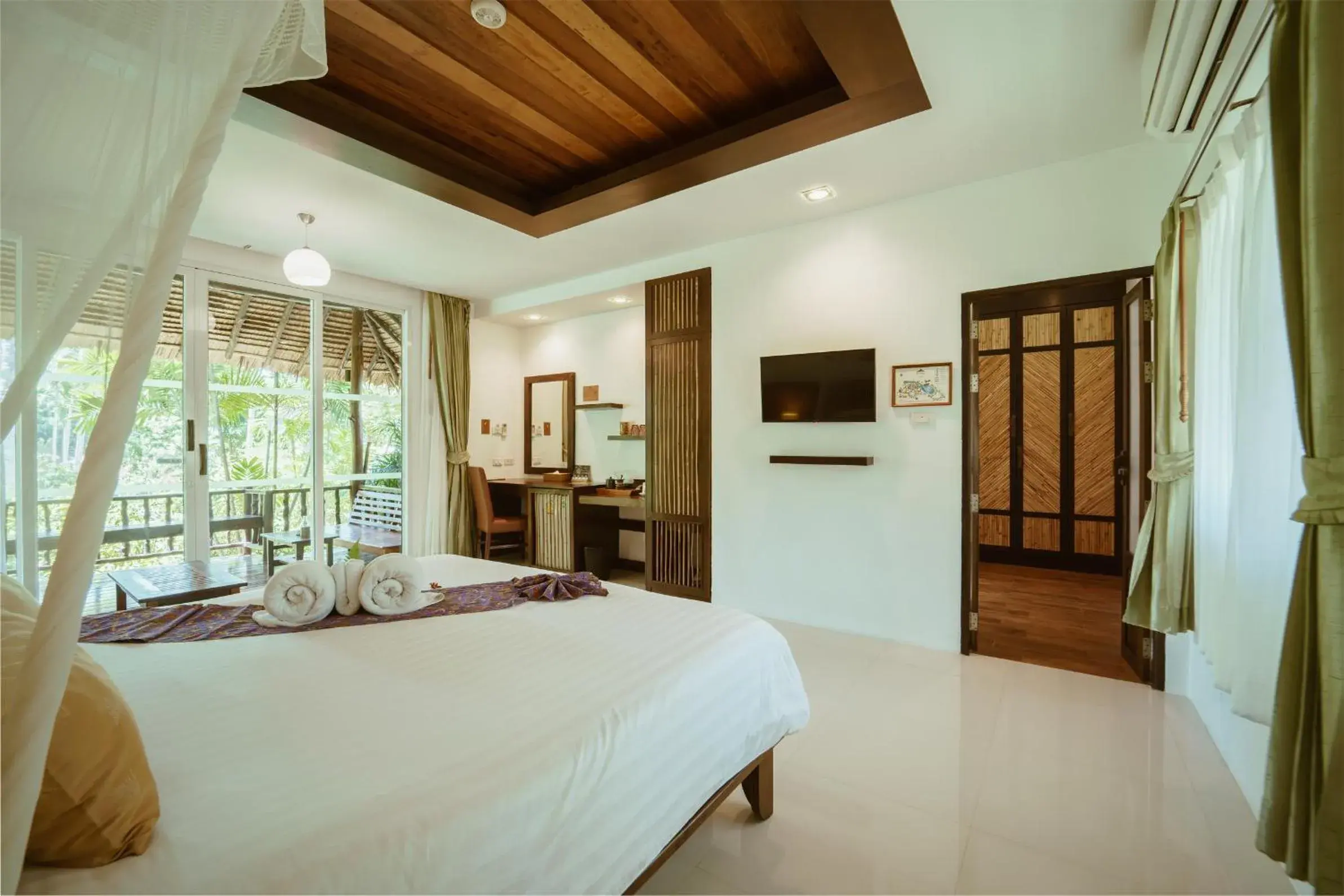 Bedroom, Bed in Ban Sainai Resort- SHA Extra Plus Aonang's Green Resort Bedroom, Bed in Ban Sainai Resort- SHA Extra Plus Aonang's Green Resort