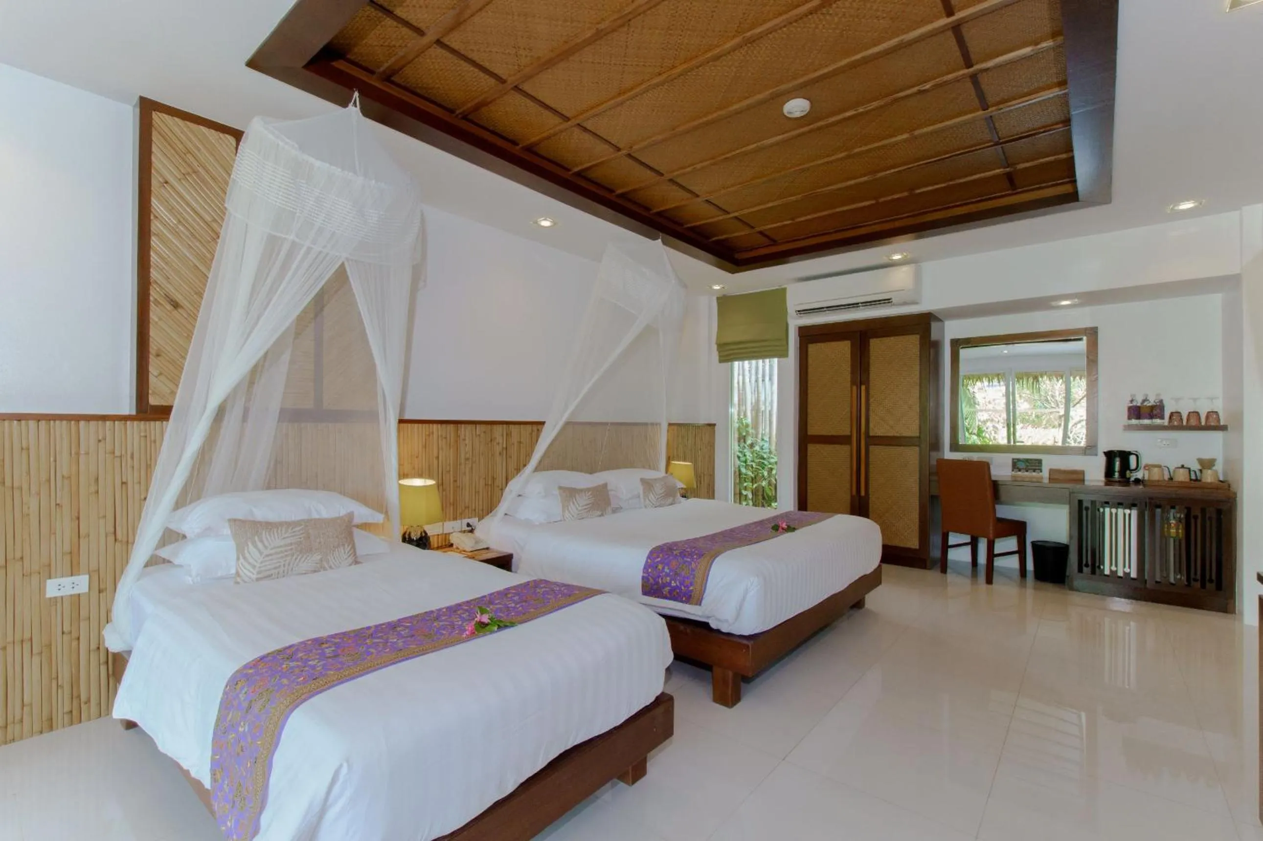Bed in Ban Sainai Resort- Aonang's Green Resort