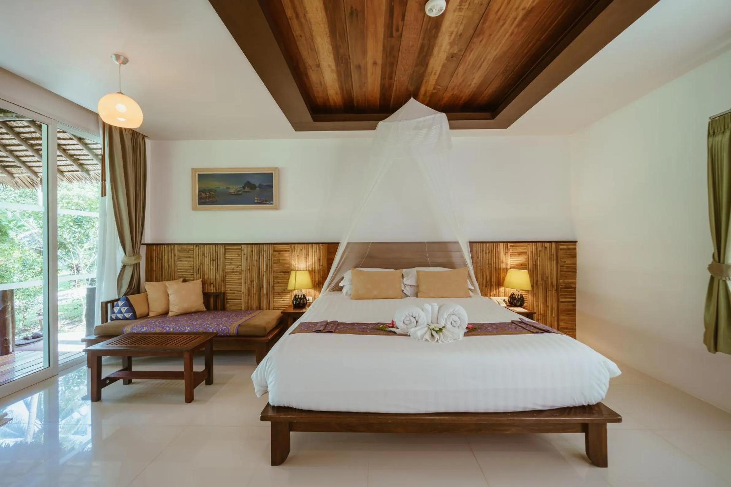 Bed in Ban Sainai Resort- Aonang's Green Resort