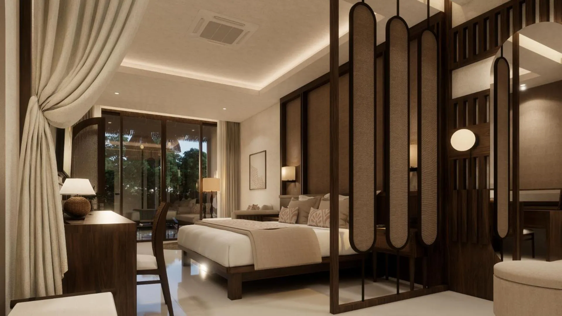 Bed in Ban Sainai Resort- Aonang's Green Resort