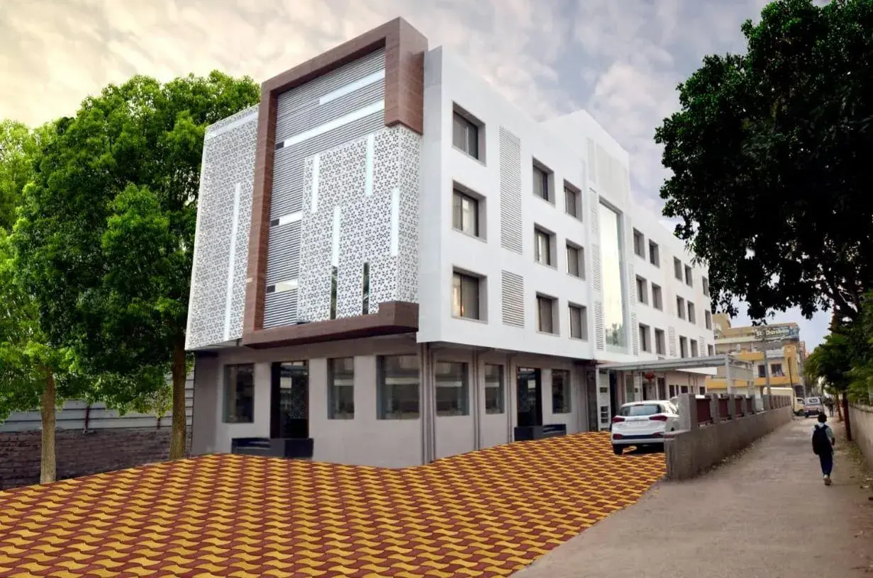 Property building in Hotel Dwarka Park Property building in Hotel Dwarka Park