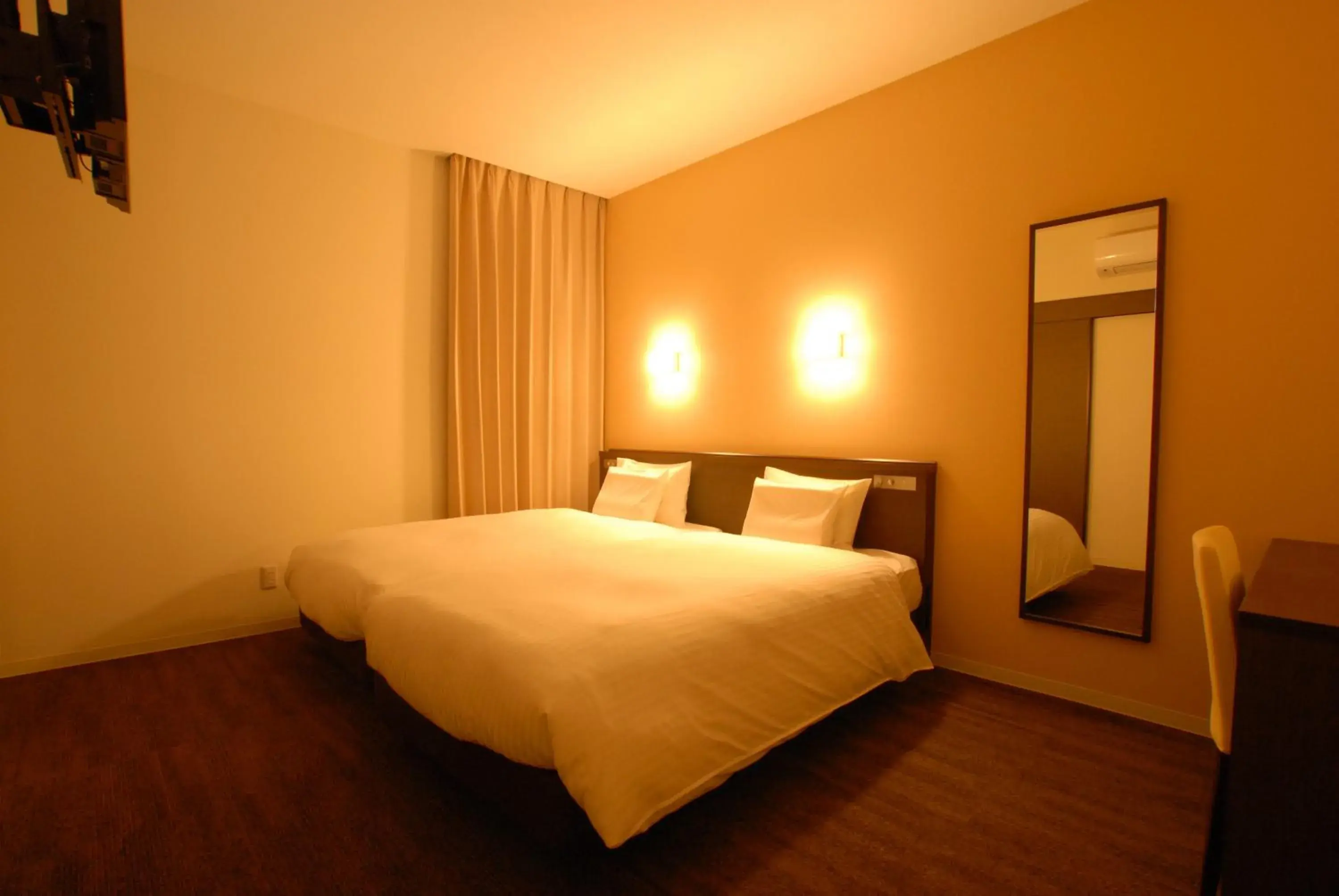 Bed in AB Hotel Isesaki Bed in AB Hotel Isesaki