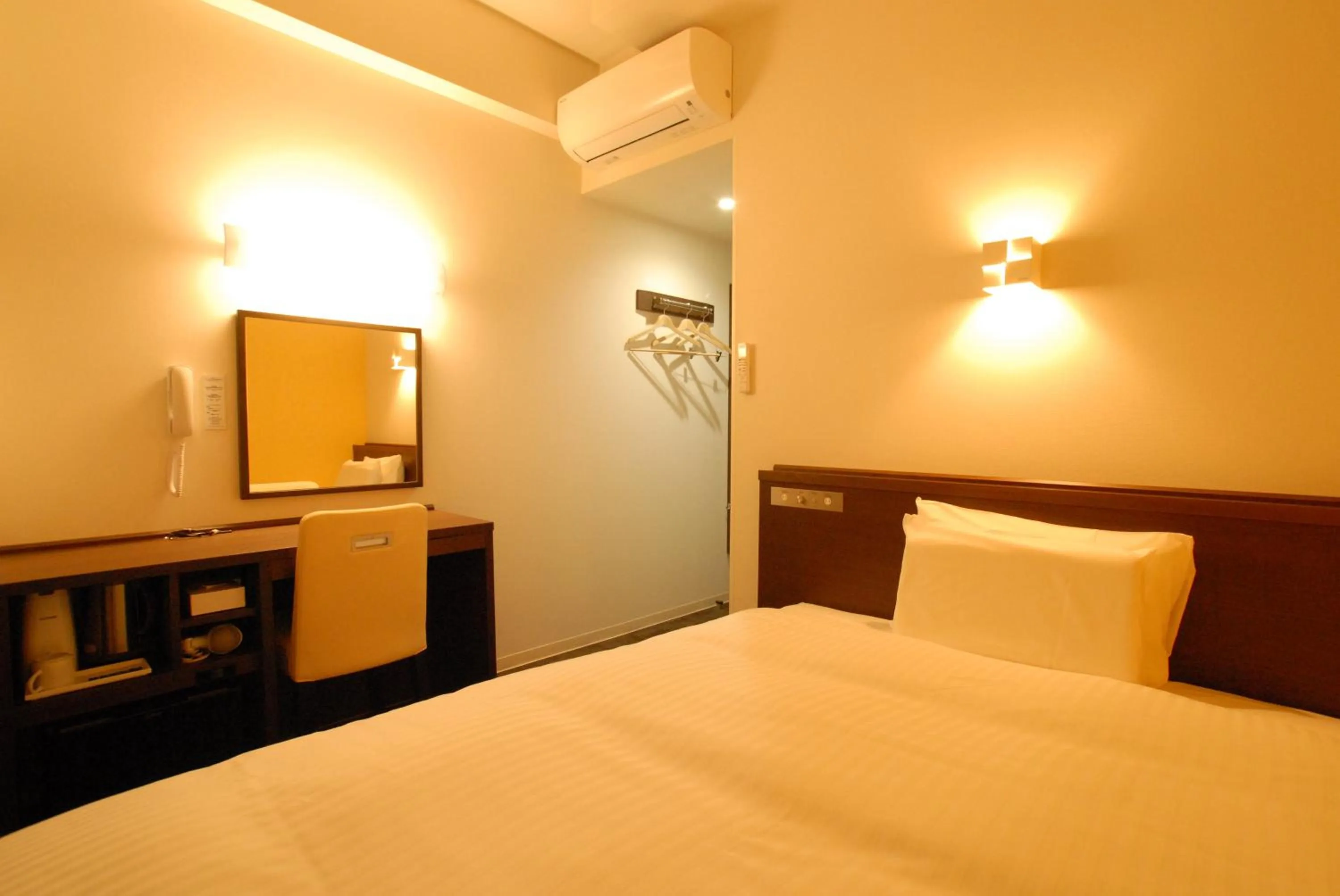 Bed in AB Hotel Mikawa Toyota