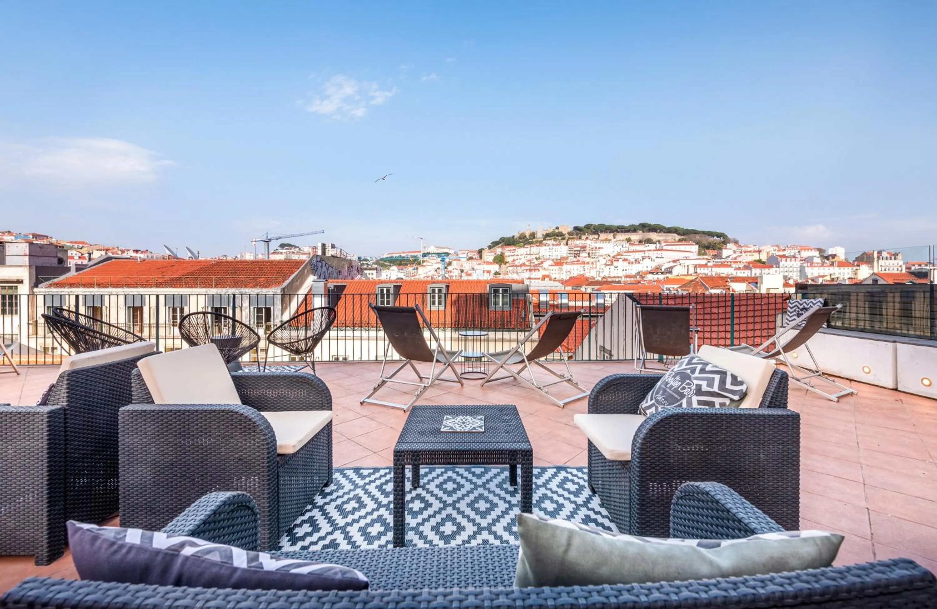 Patio in The ART INN Lisbon