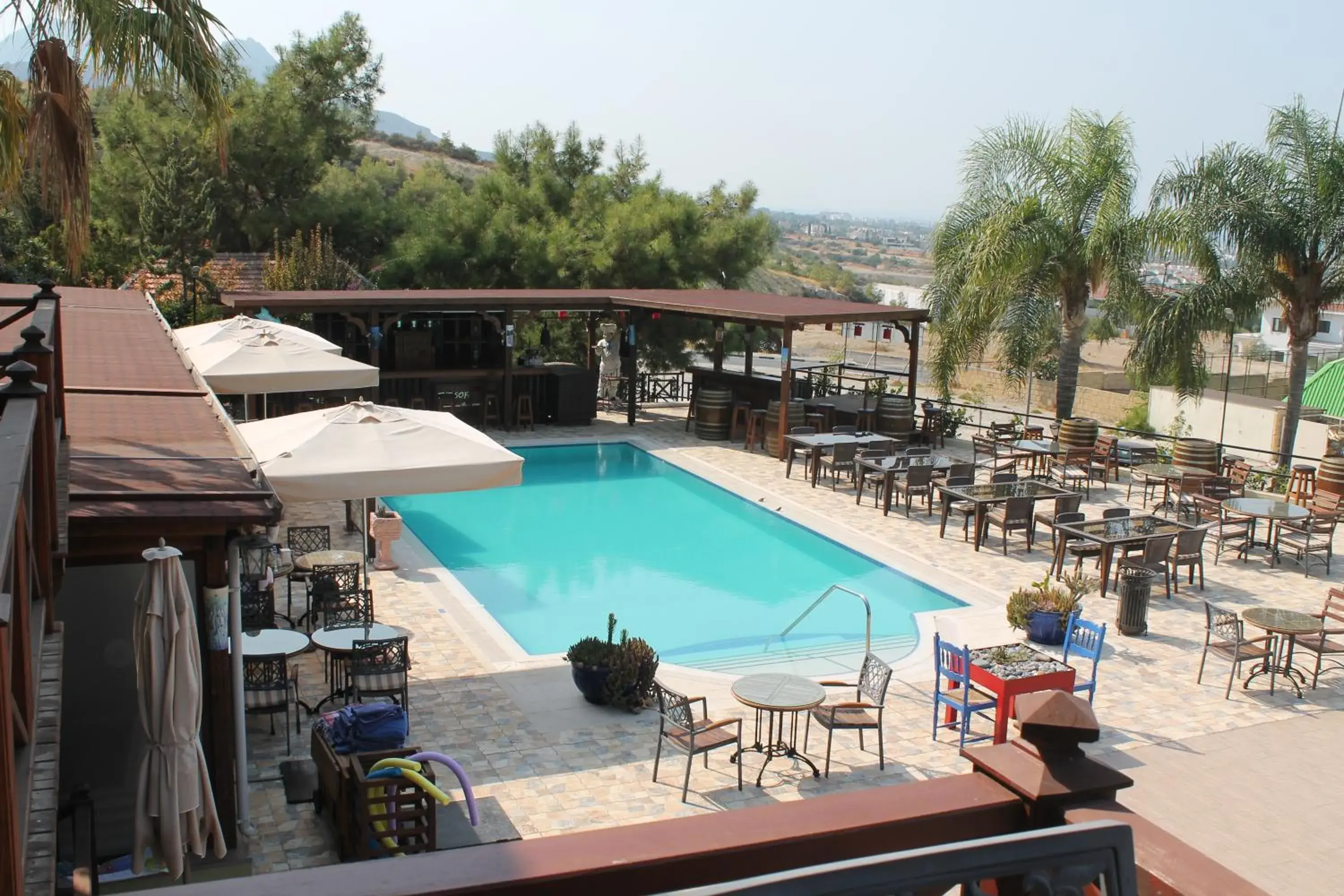 Pool view in Bella View Art Boutique Hotel Pool view in Bella View Art Boutique Hotel