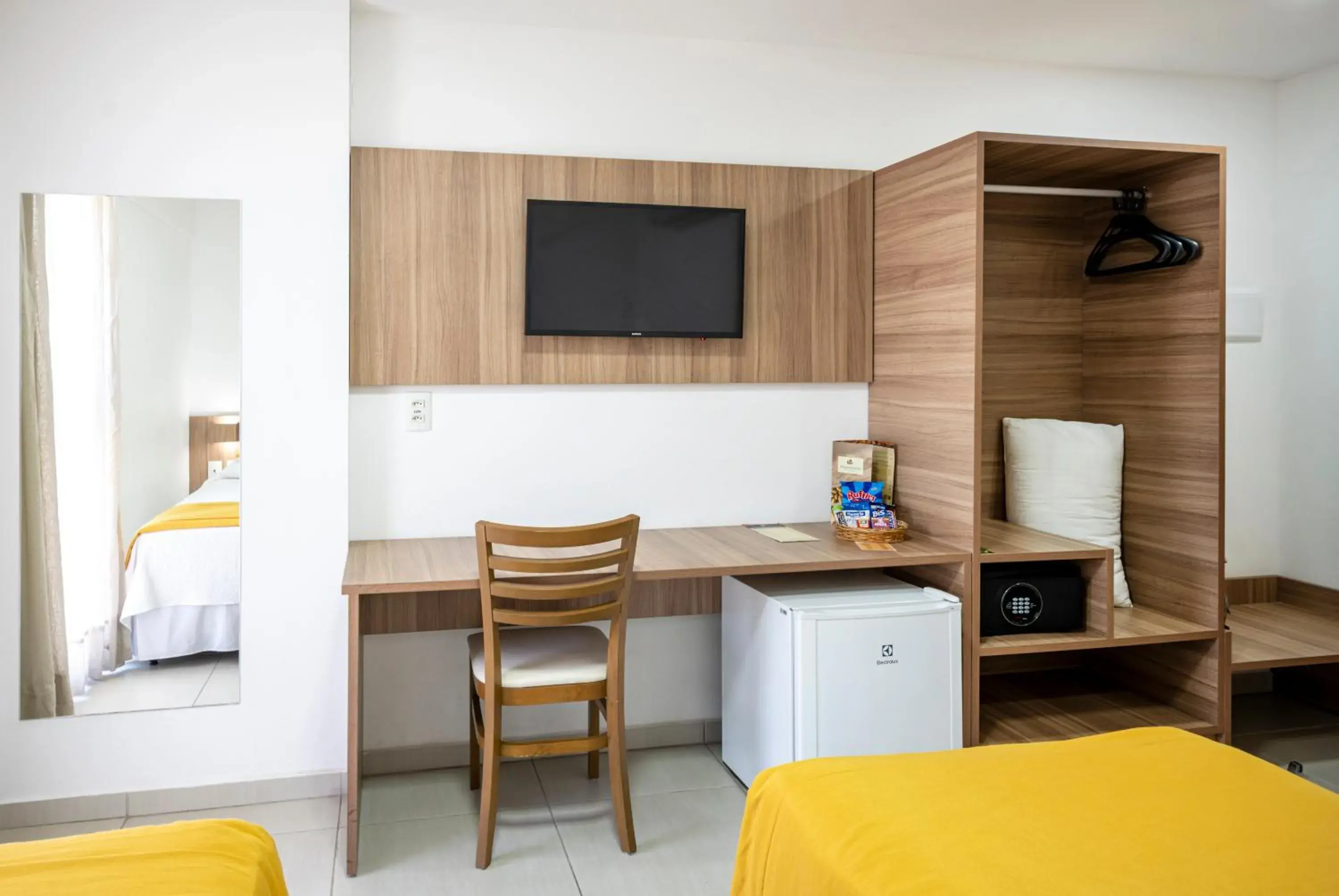 minibar, Bed in Villa Park Hotel Recife minibar, Bed in Villa Park Hotel Recife