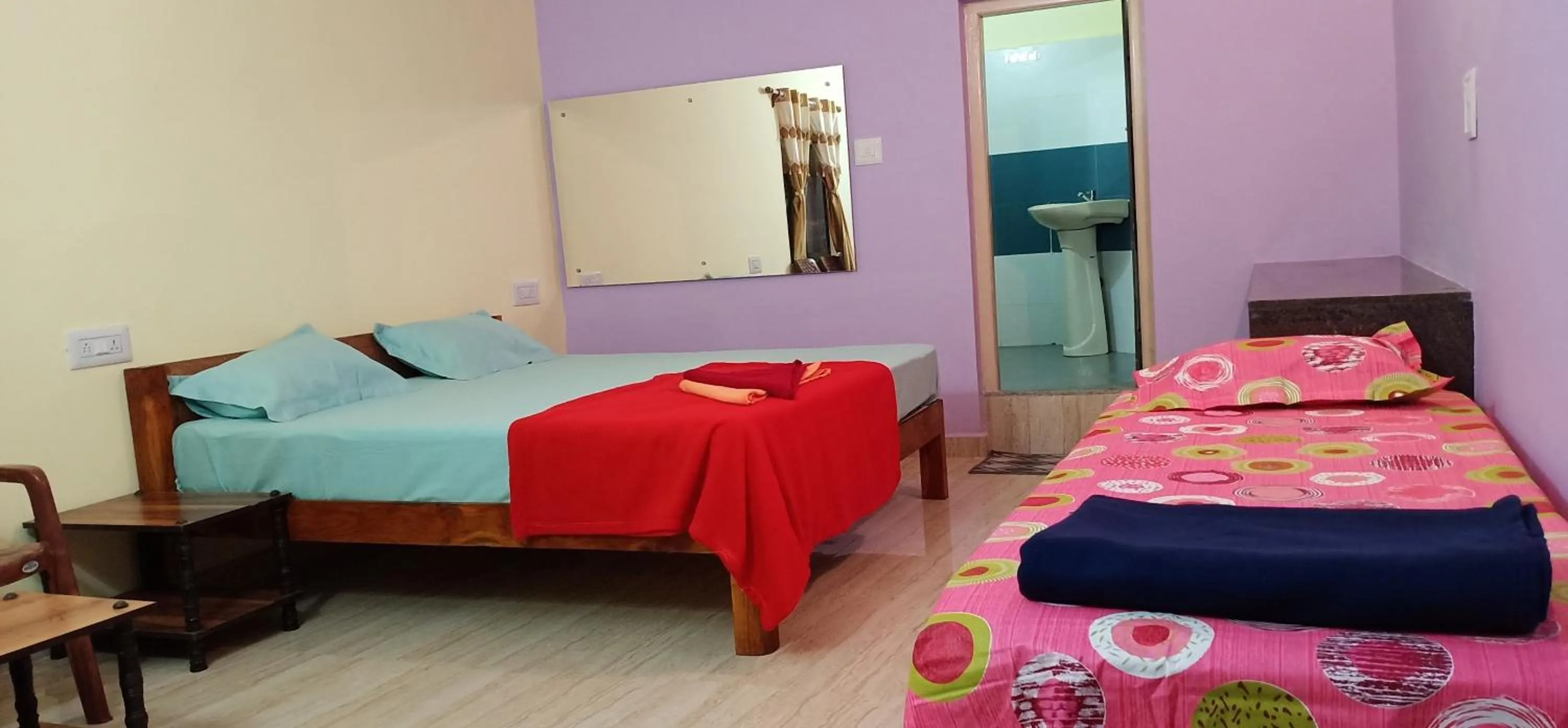 Bed in Gopi Plantation Homestay