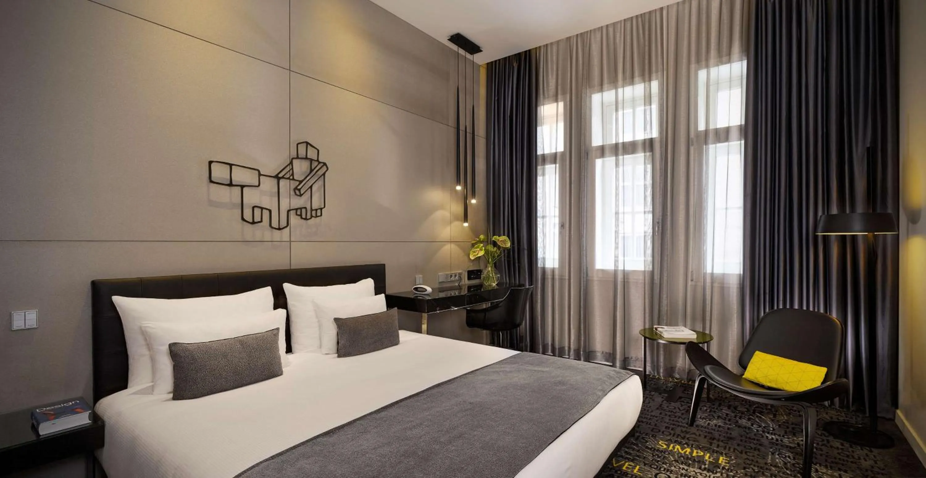 Photo of the whole room, Bed in art'otel amsterdam, Powered by Radisson Hotels