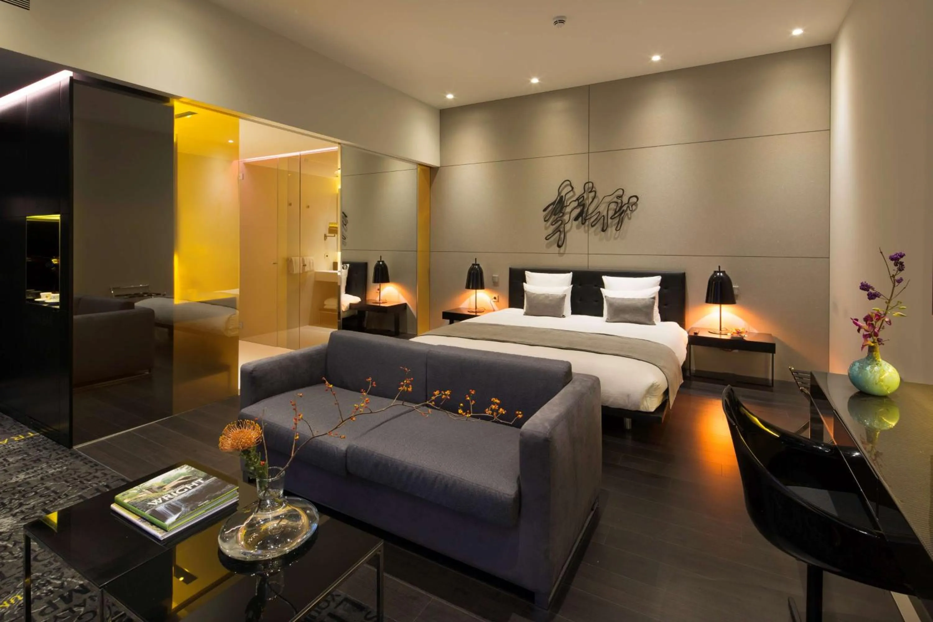 Photo of the whole room, Bed in art'otel amsterdam, Powered by Radisson Hotels