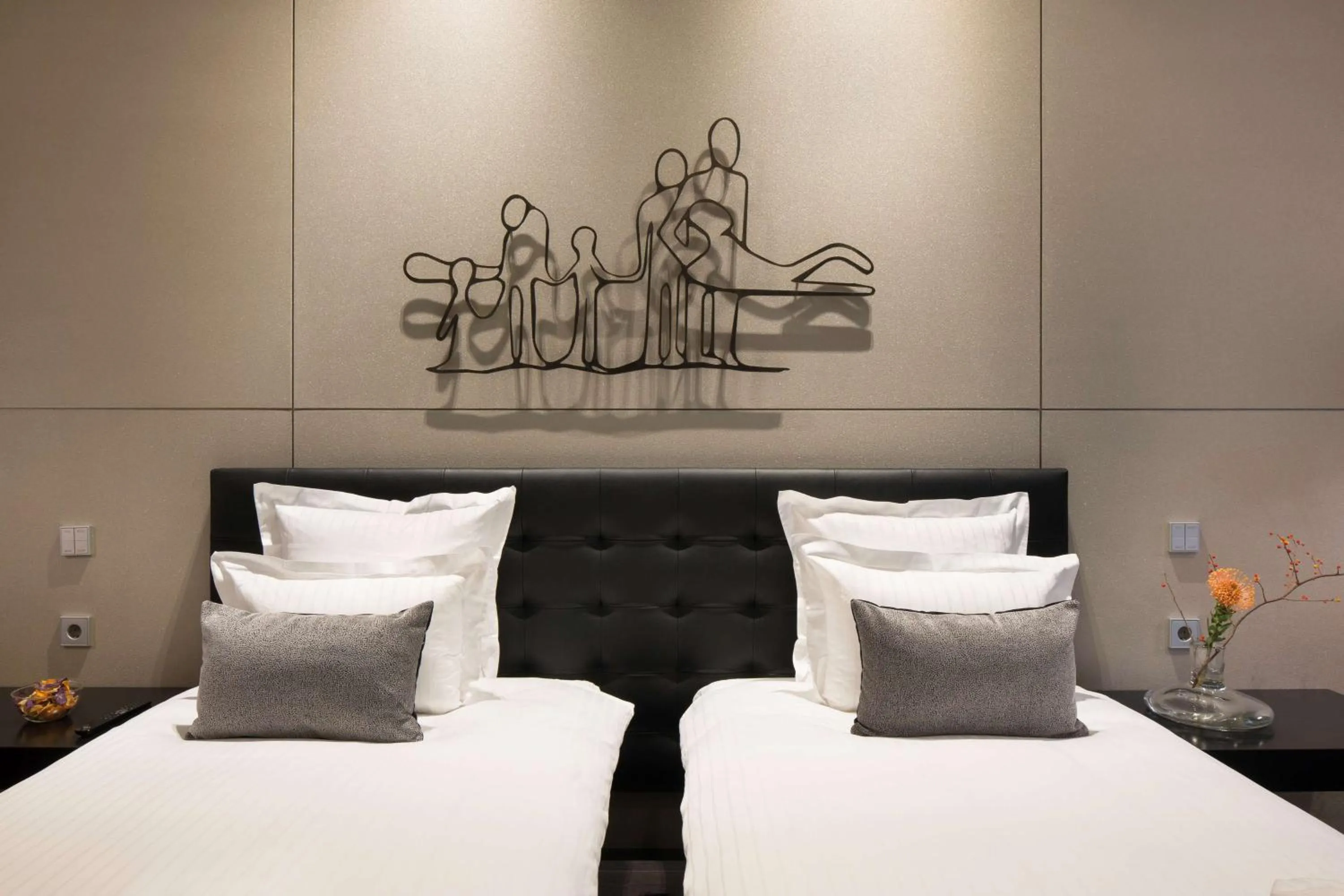 Bedroom, Bed in art'otel amsterdam, Powered by Radisson Hotels