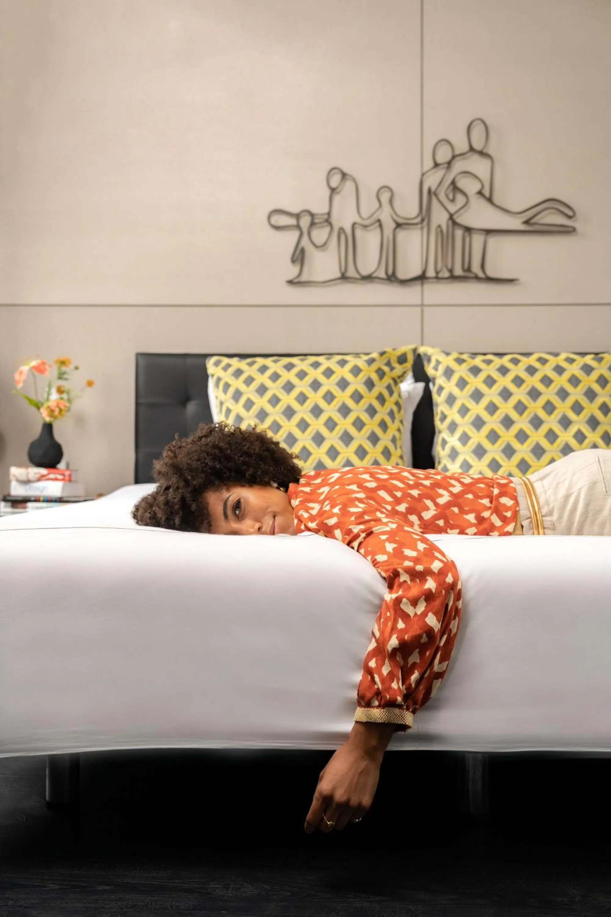 Bedroom, Bed in art'otel amsterdam, Powered by Radisson Hotels