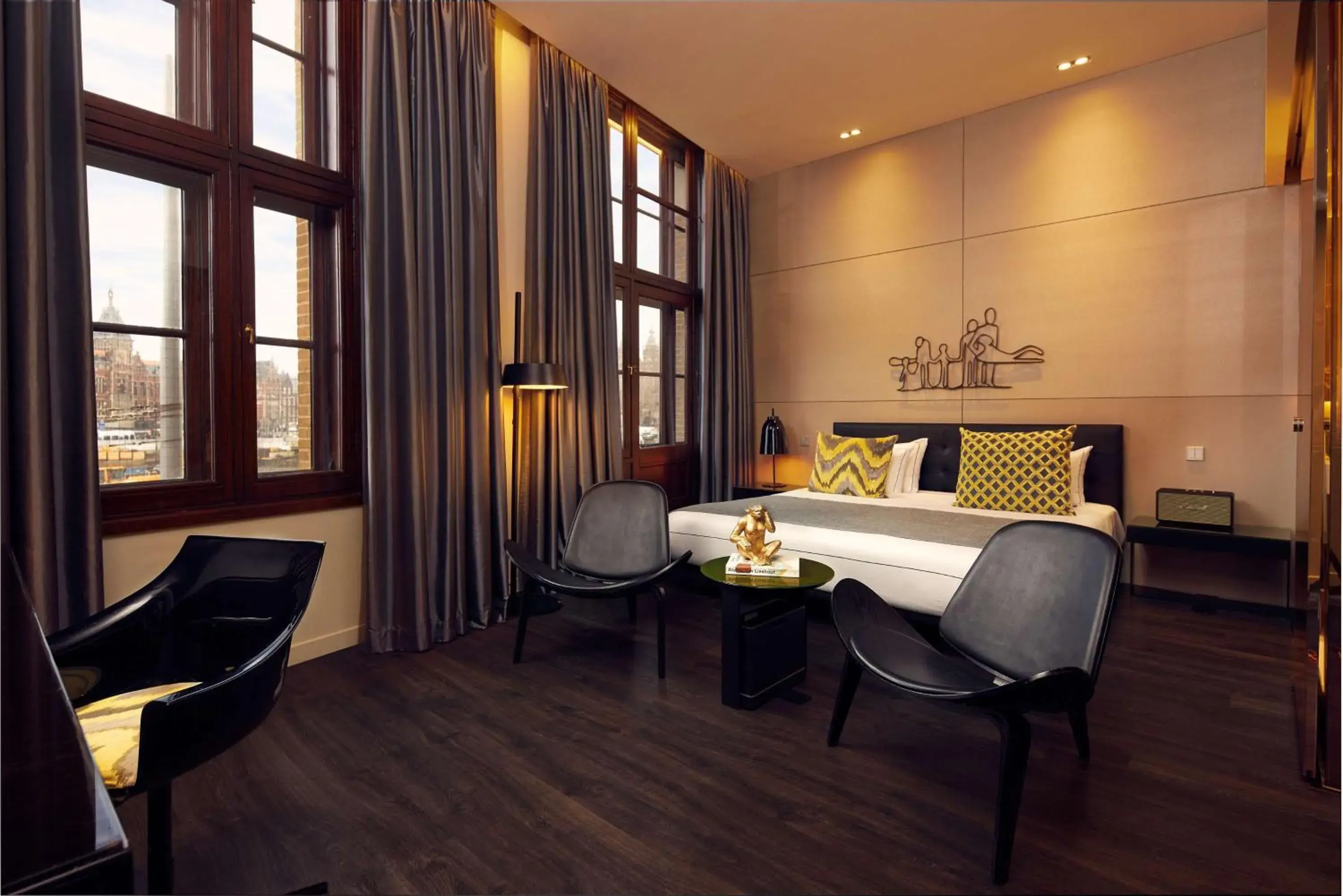 Bedroom, Bed in art'otel amsterdam, Powered by Radisson Hotels Bedroom, Bed in art'otel amsterdam, Powered by Radisson Hotels