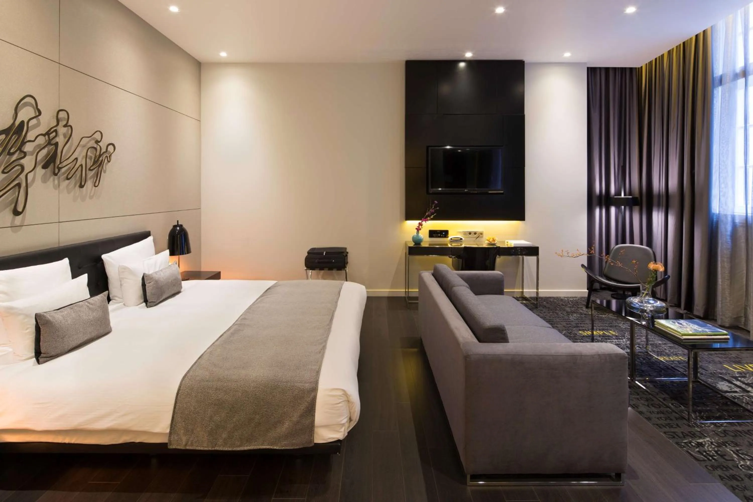 Photo of the whole room, Bed in art'otel amsterdam, Powered by Radisson Hotels