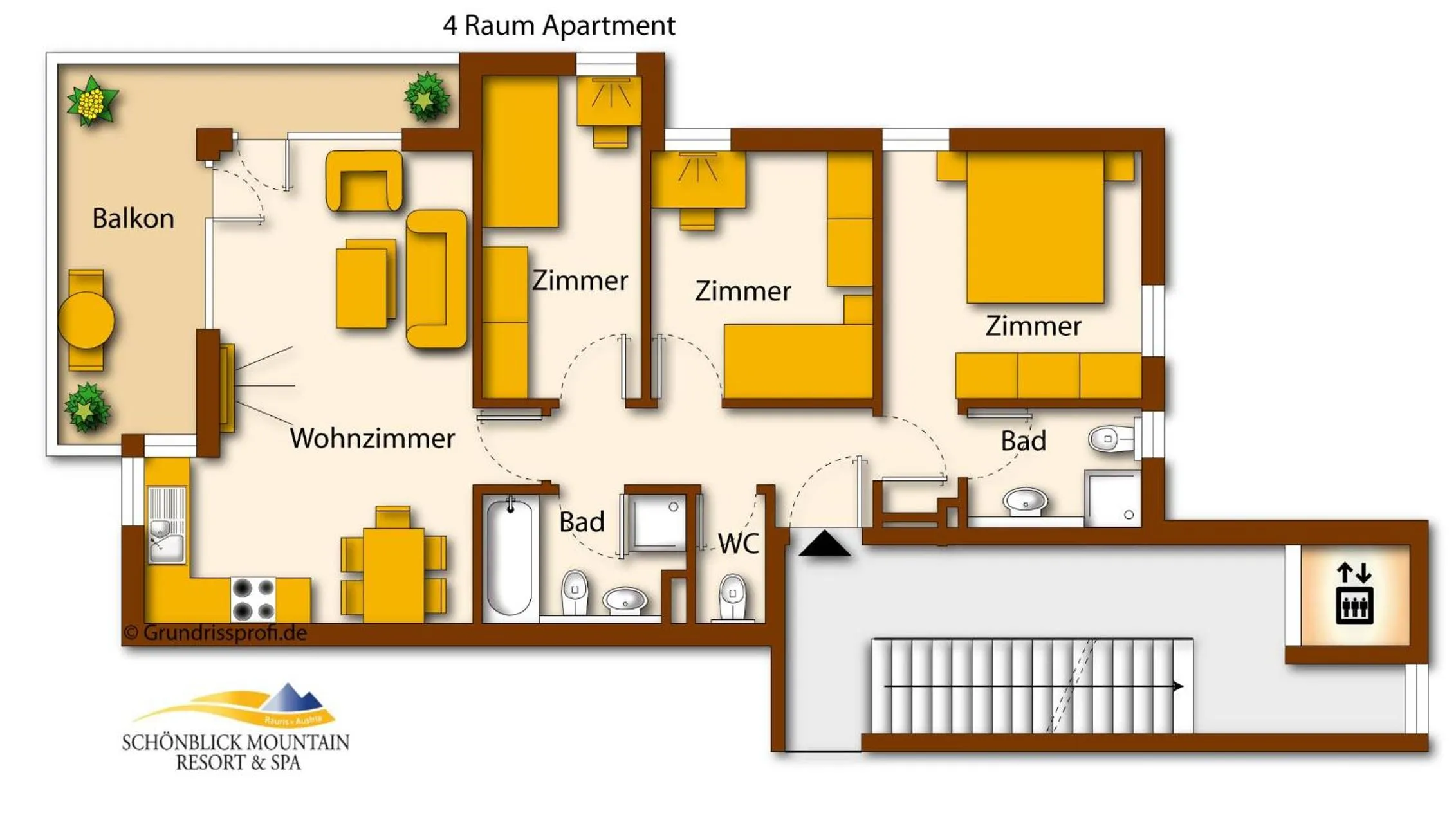 Floor plan in Schönblick Mountain Resort & Spa - Das Original!