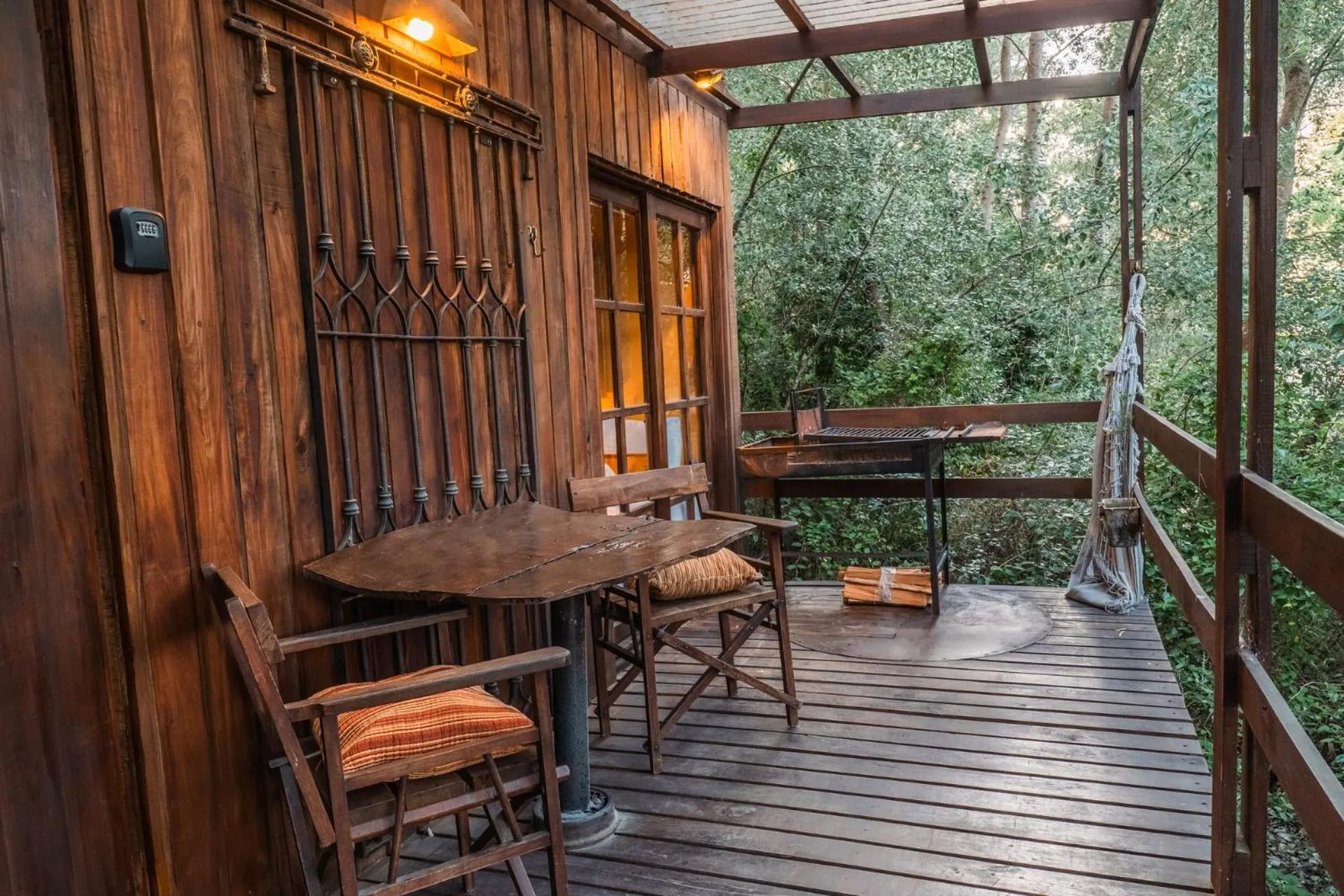 Balcony/Terrace in Cabañas en el Bosque a 5 minutos del mar - Estancia CH