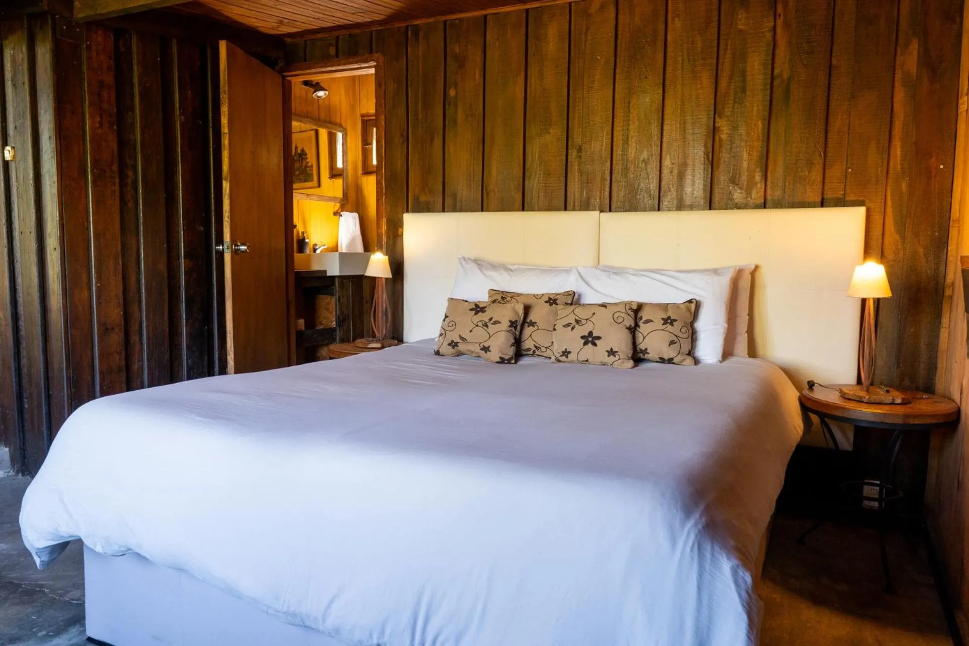 Bed in Cabañas en el Bosque a 5 minutos del mar - Estancia CH