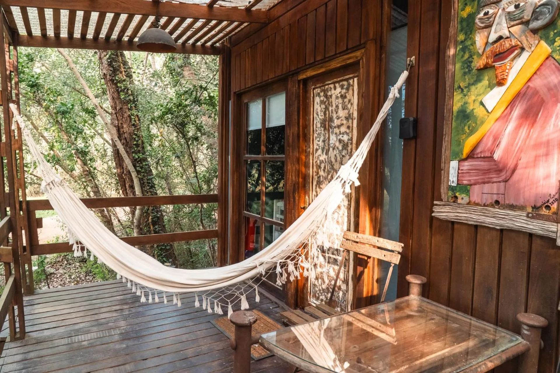 Balcony/Terrace in Cabañas en el Bosque a 5 minutos del mar - Estancia CH