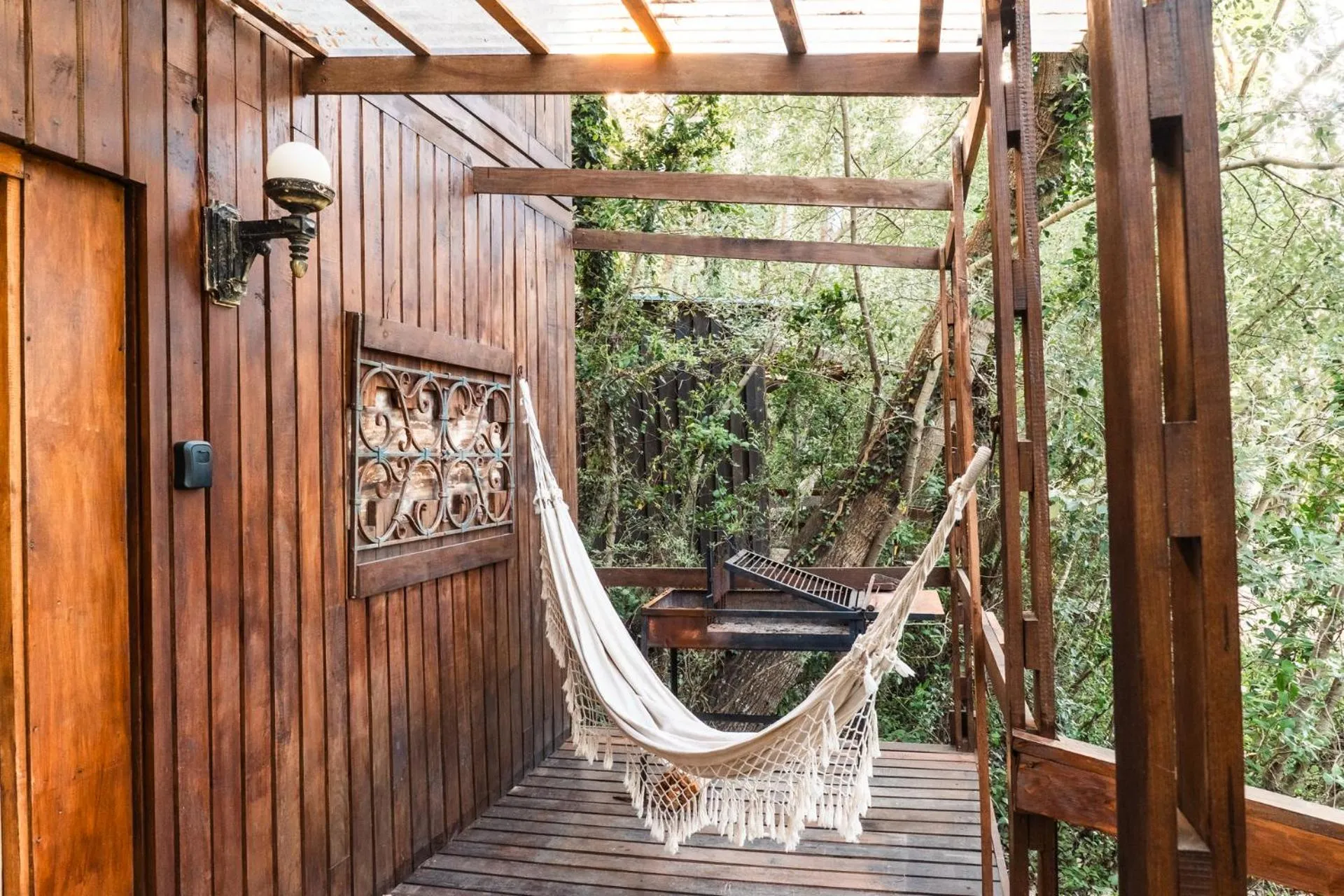 Balcony/Terrace in Cabañas en el Bosque a 5 minutos del mar - Estancia CH