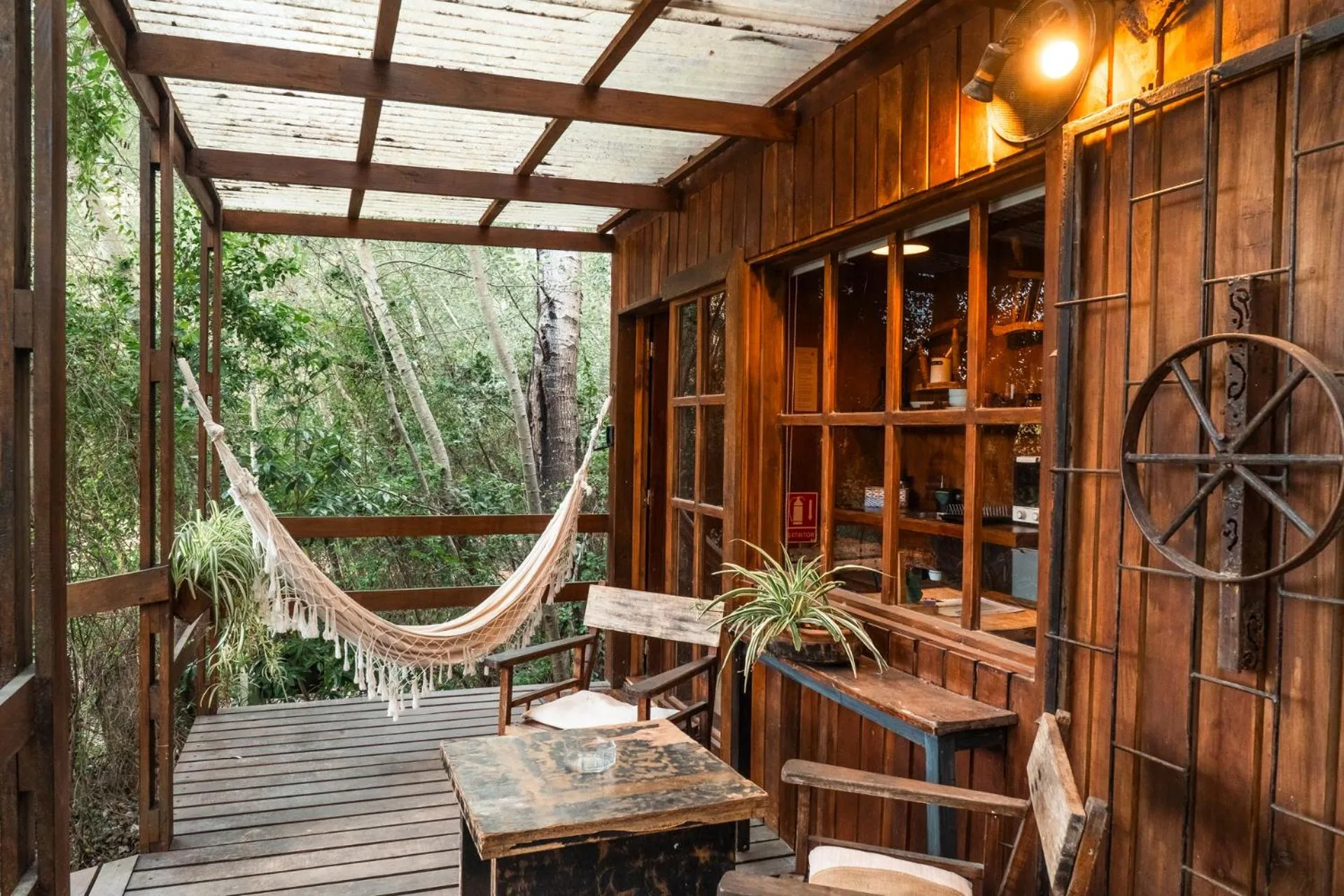 Patio in Cabañas en el Bosque a 5 minutos del mar - Estancia CH