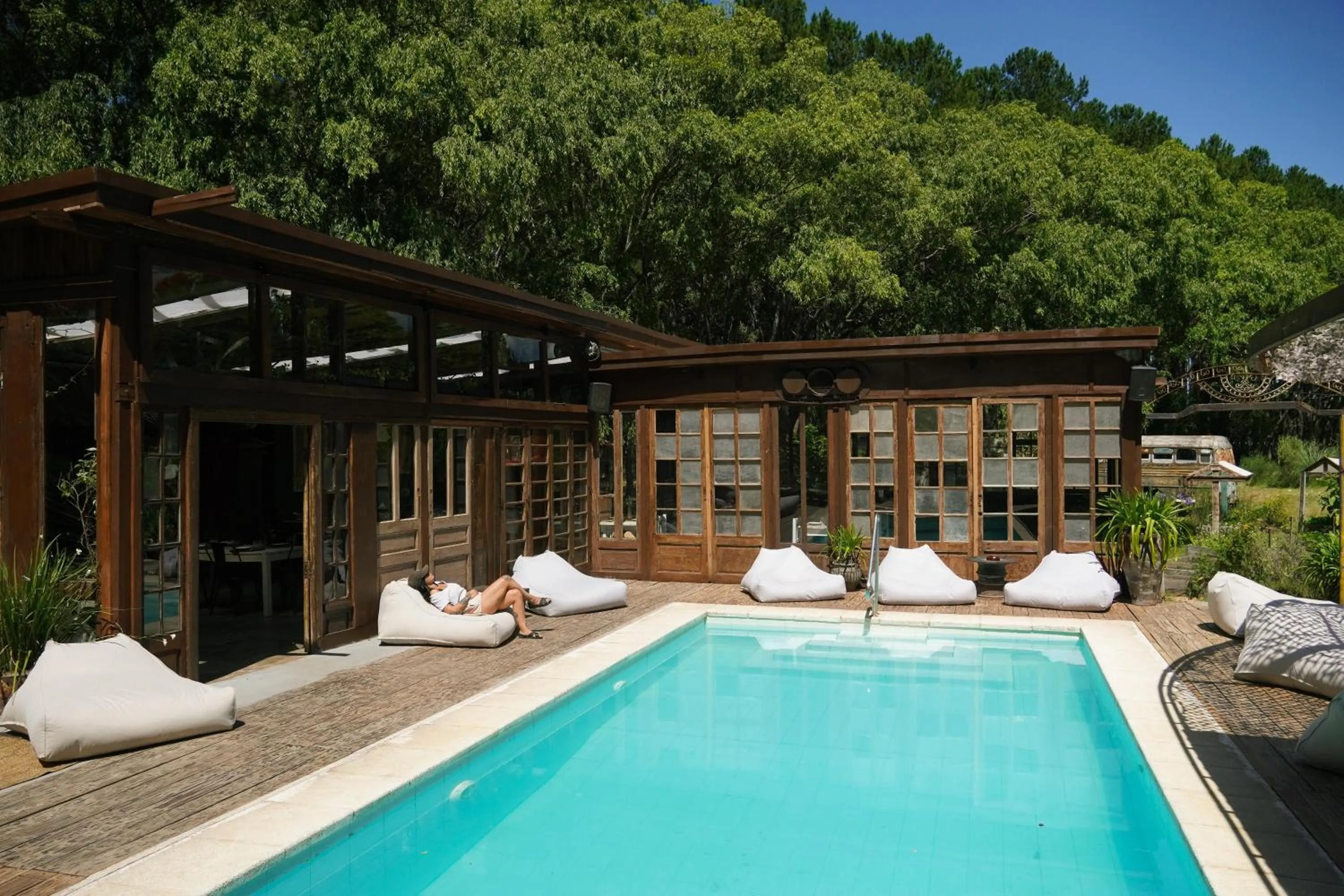 Swimming pool in Cabañas en el Bosque a 5 minutos del mar - Estancia CH