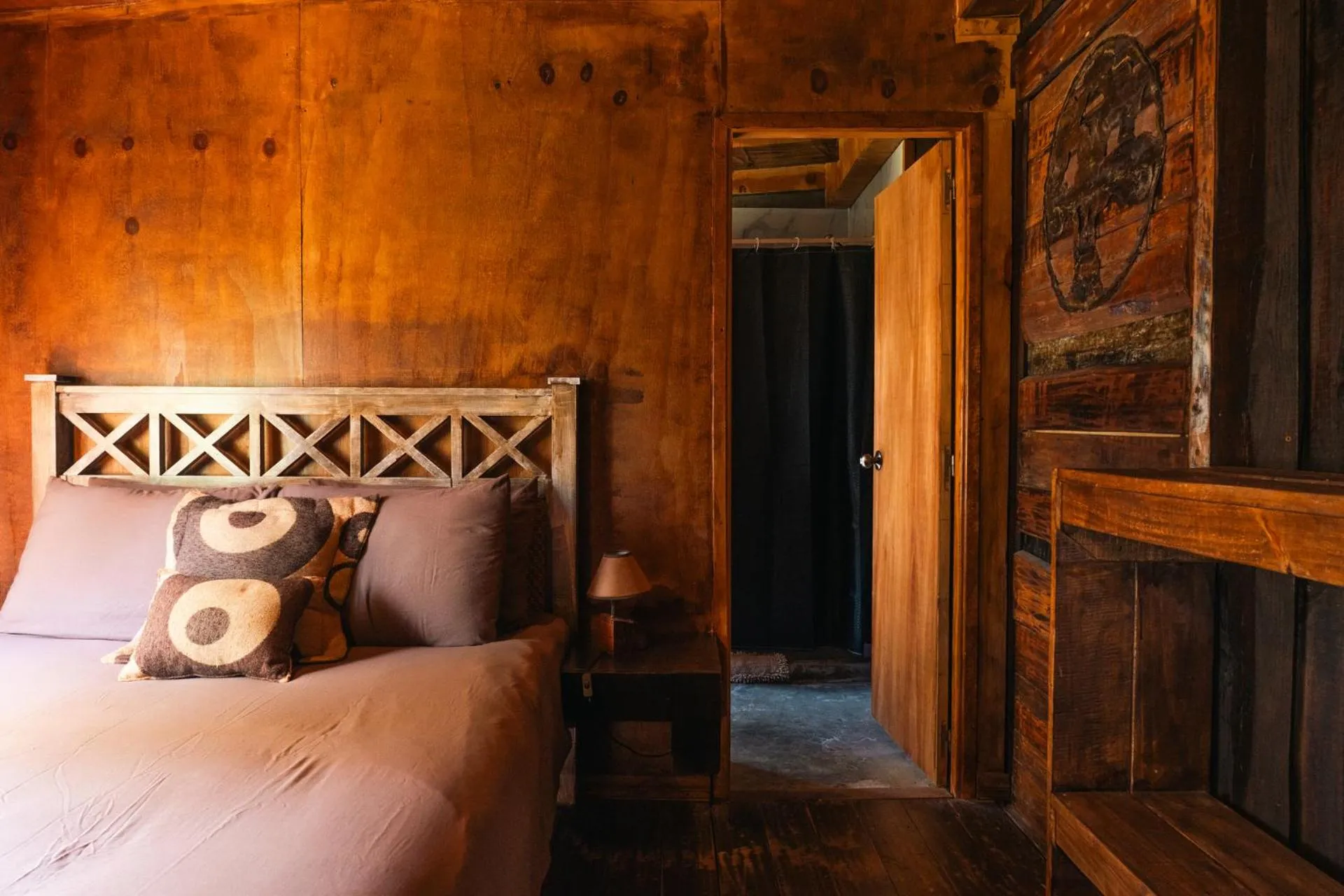 Bedroom, Bed in Cabañas en el Bosque a 5 minutos del mar - Estancia CH