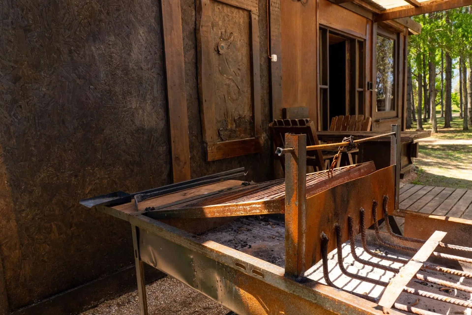 BBQ facilities in Cabañas en el Bosque a 5 minutos del mar - Estancia CH
