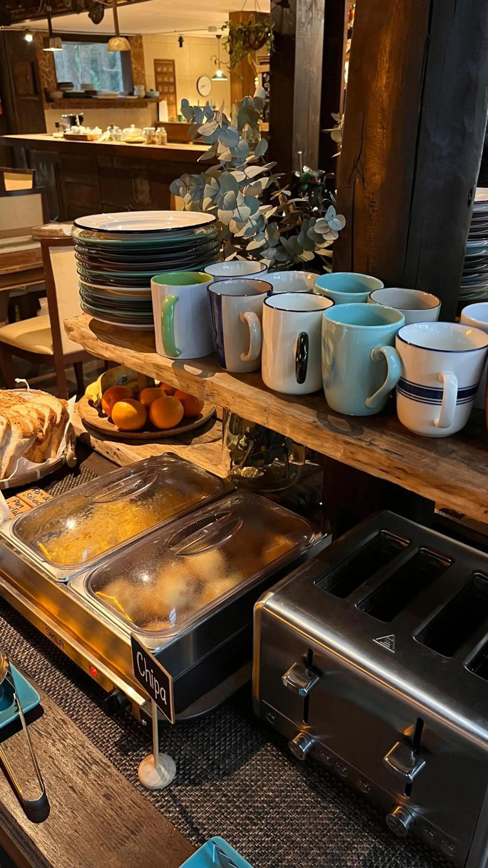 Buffet breakfast in Cabañas en el Bosque a 5 minutos del mar - Estancia CH