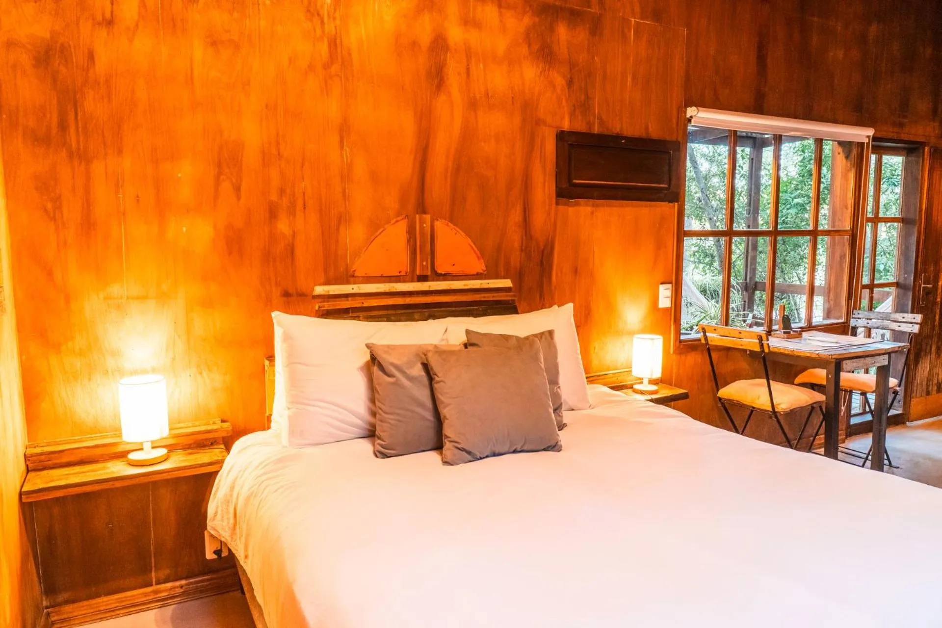 Bed in Cabañas en el Bosque a 5 minutos del mar - Estancia CH