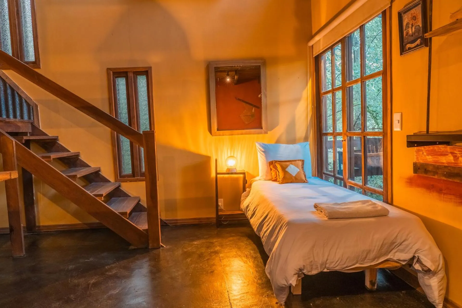 Bed in Cabañas en el Bosque a 5 minutos del mar - Estancia CH