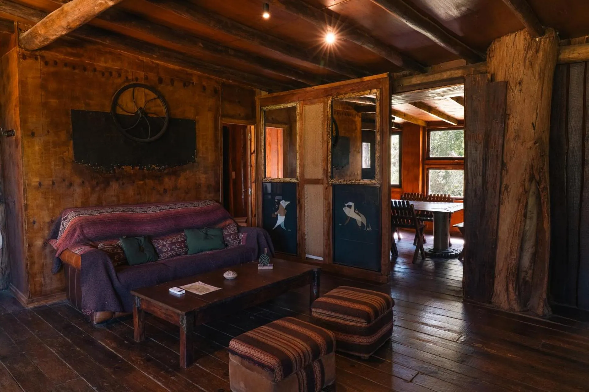 Living room in Cabañas en el Bosque a 5 minutos del mar - Estancia CH