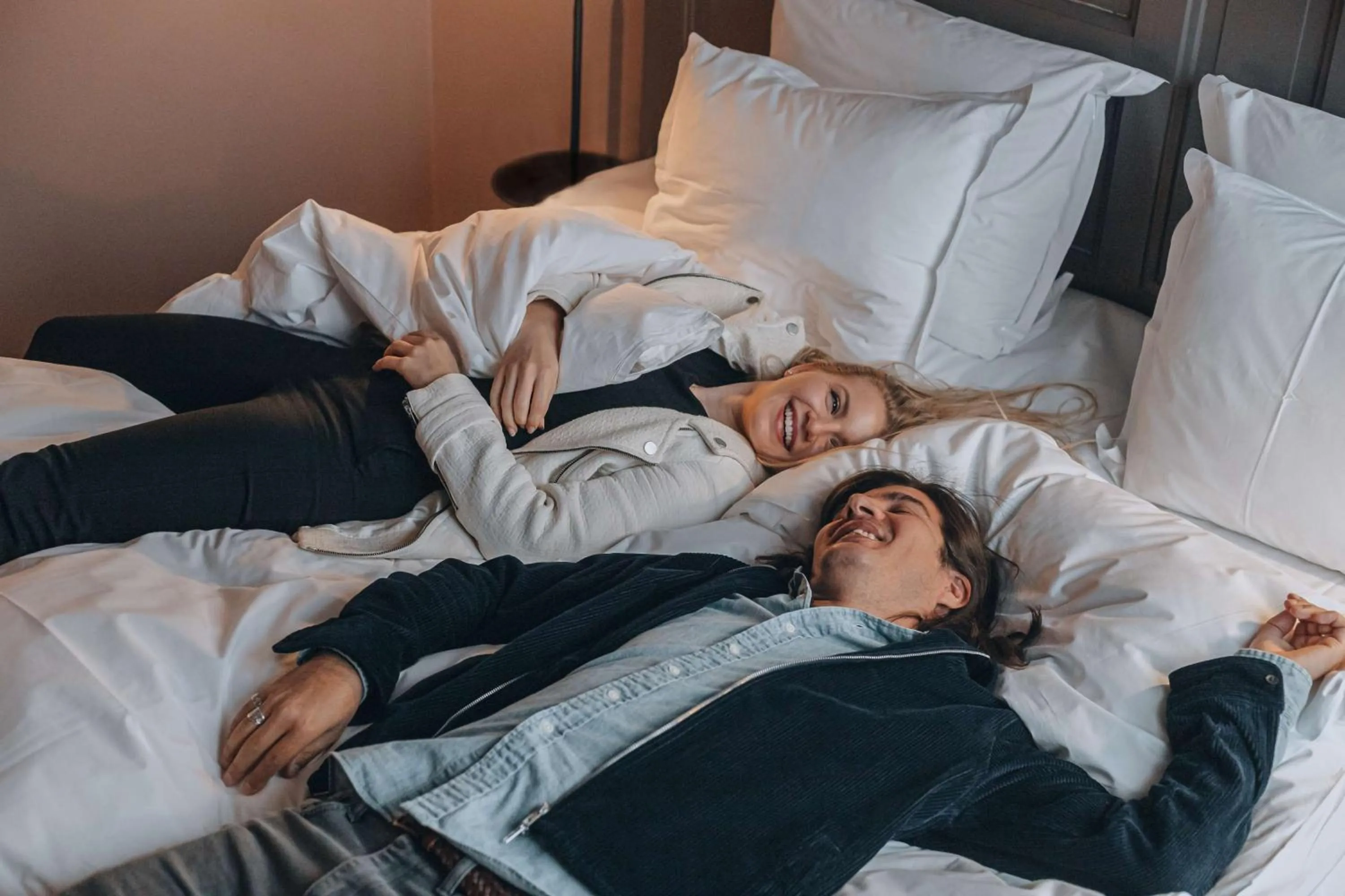 People, Bed in Story Hotel Signalfabriken, part of JdV by Hyatt