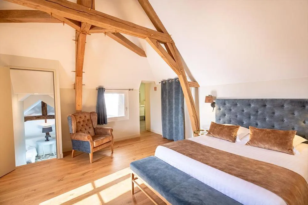 Bedroom, Bed in Hotel Haras De La Potardiere