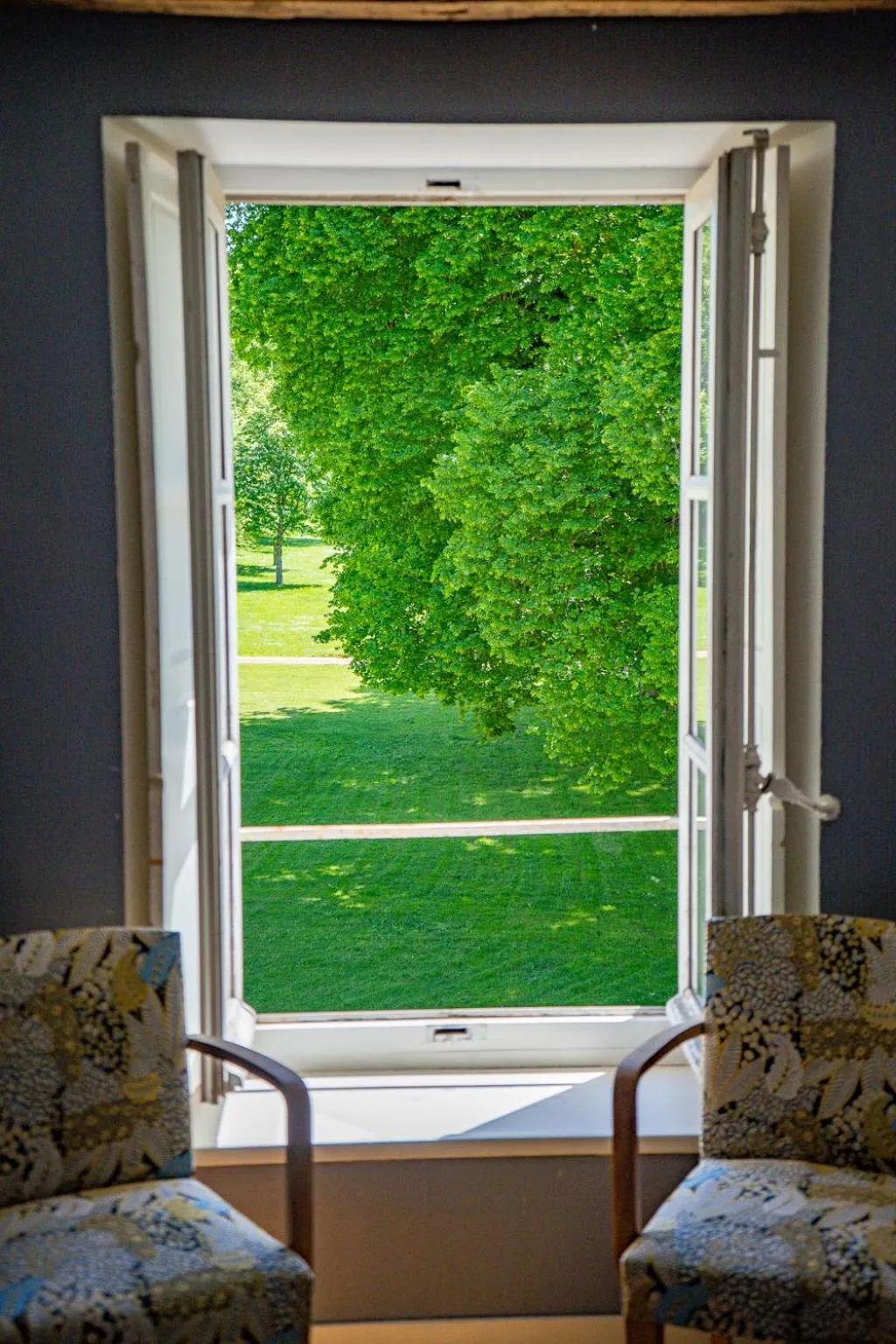 Garden view in Hotel Haras De La Potardiere