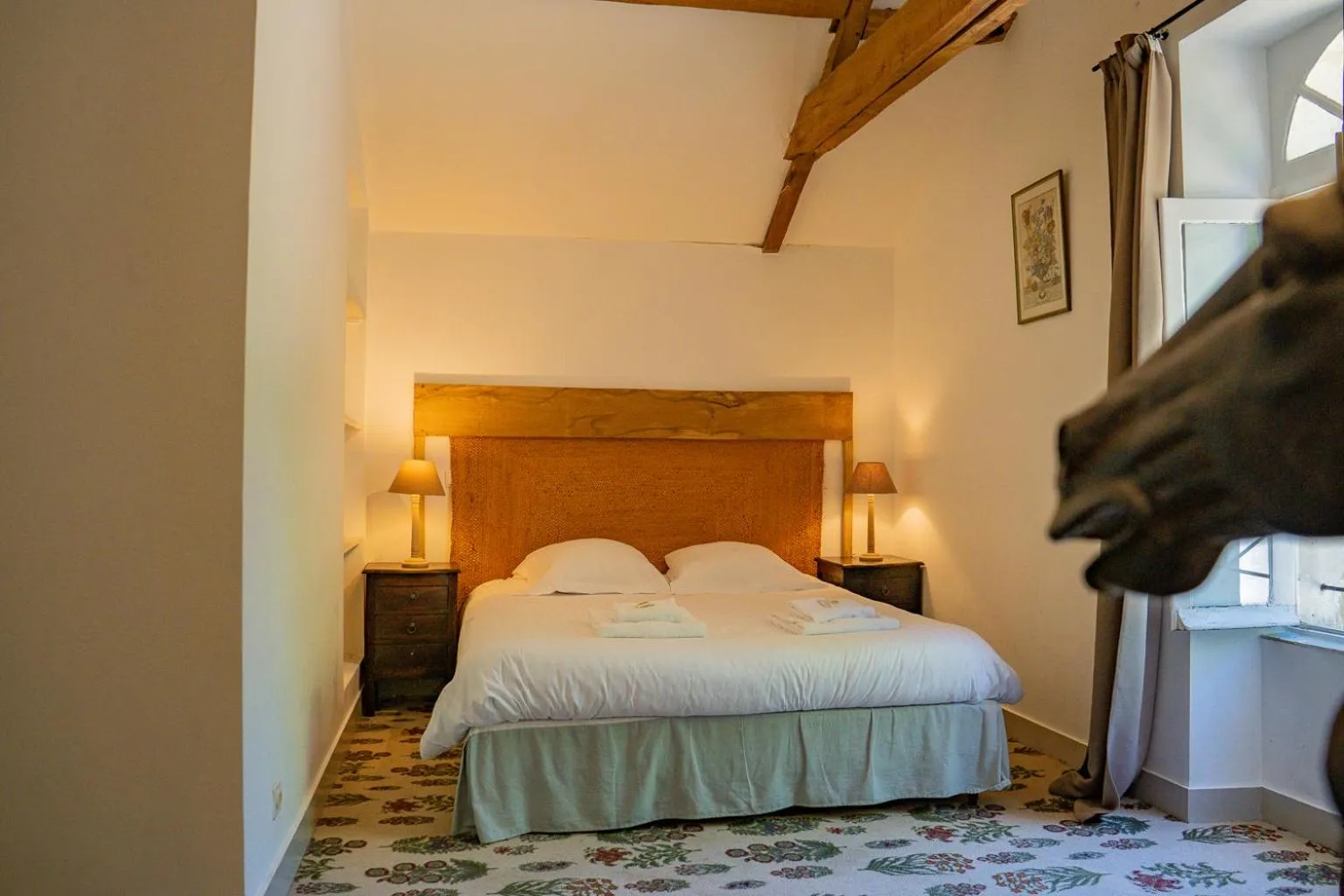 Bed in Hotel Haras De La Potardiere