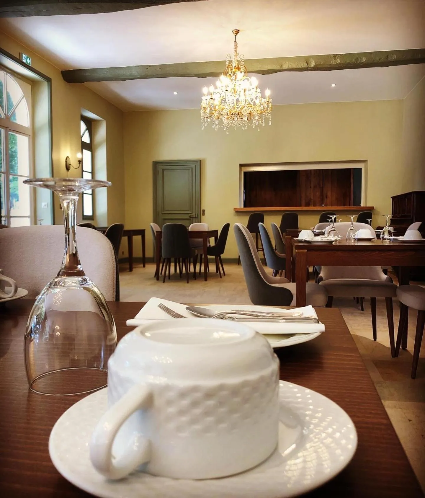 Dining area in Hotel Haras De La Potardiere