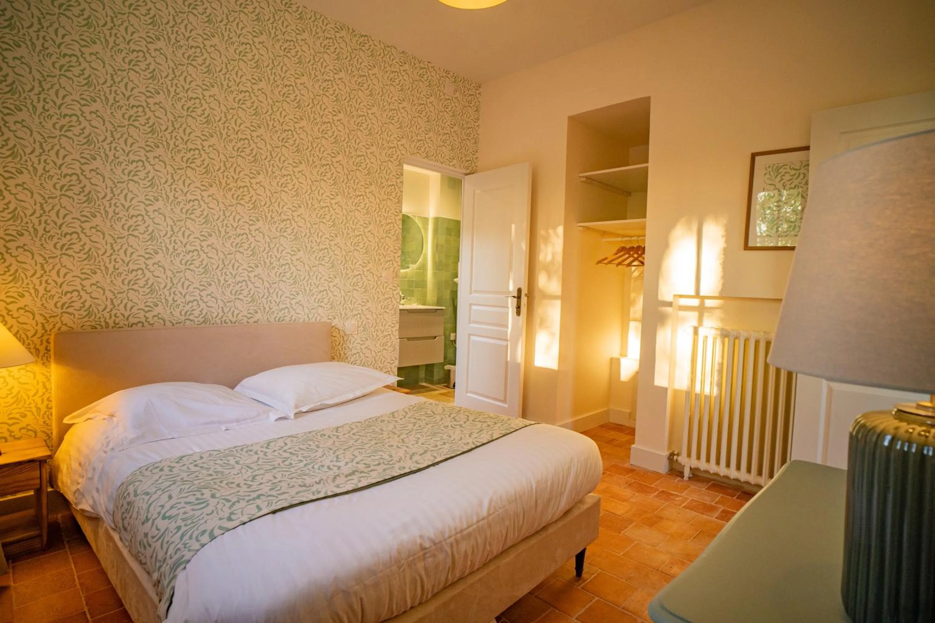 Bed in Hotel Haras De La Potardiere