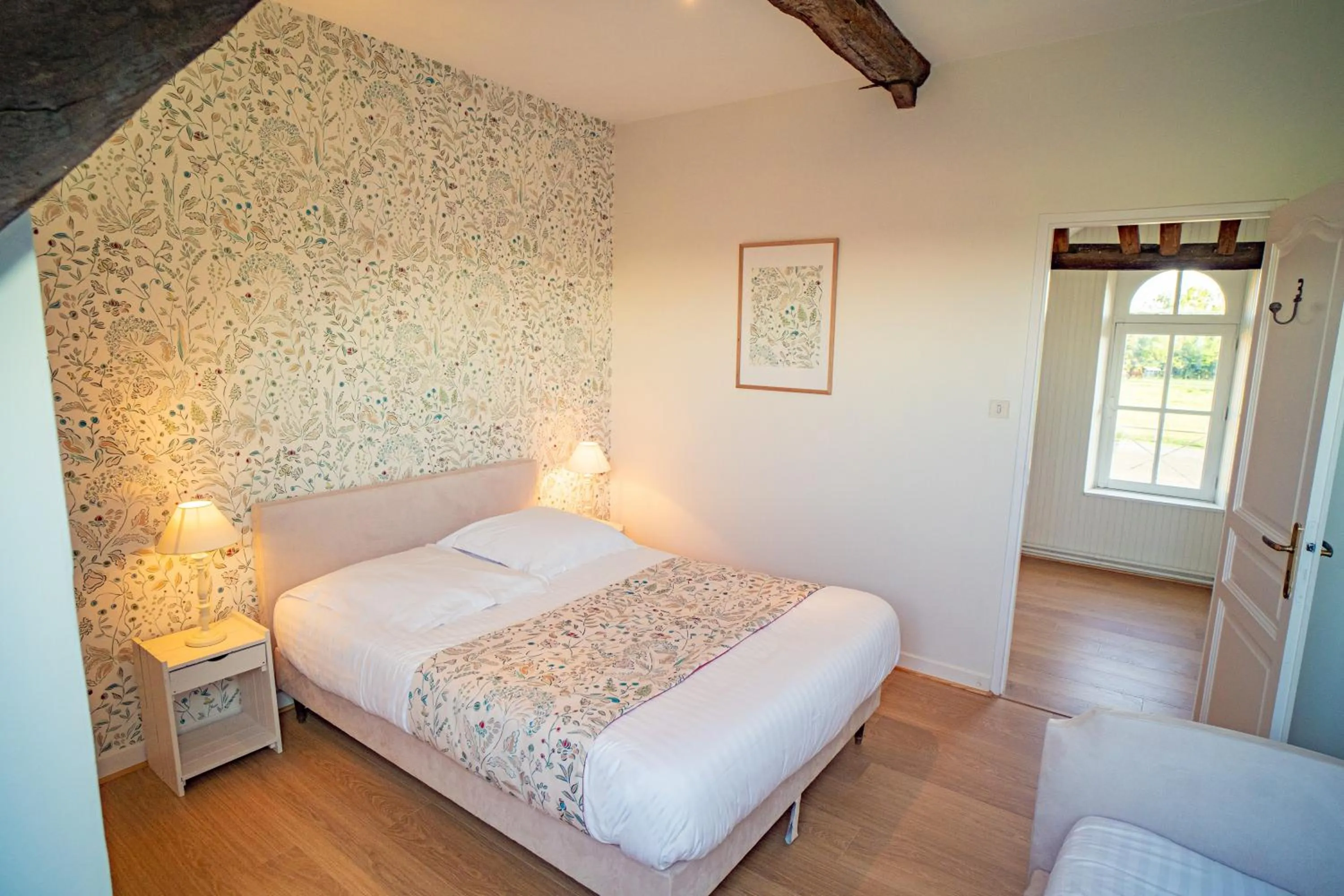 Bed in Hotel Haras De La Potardiere