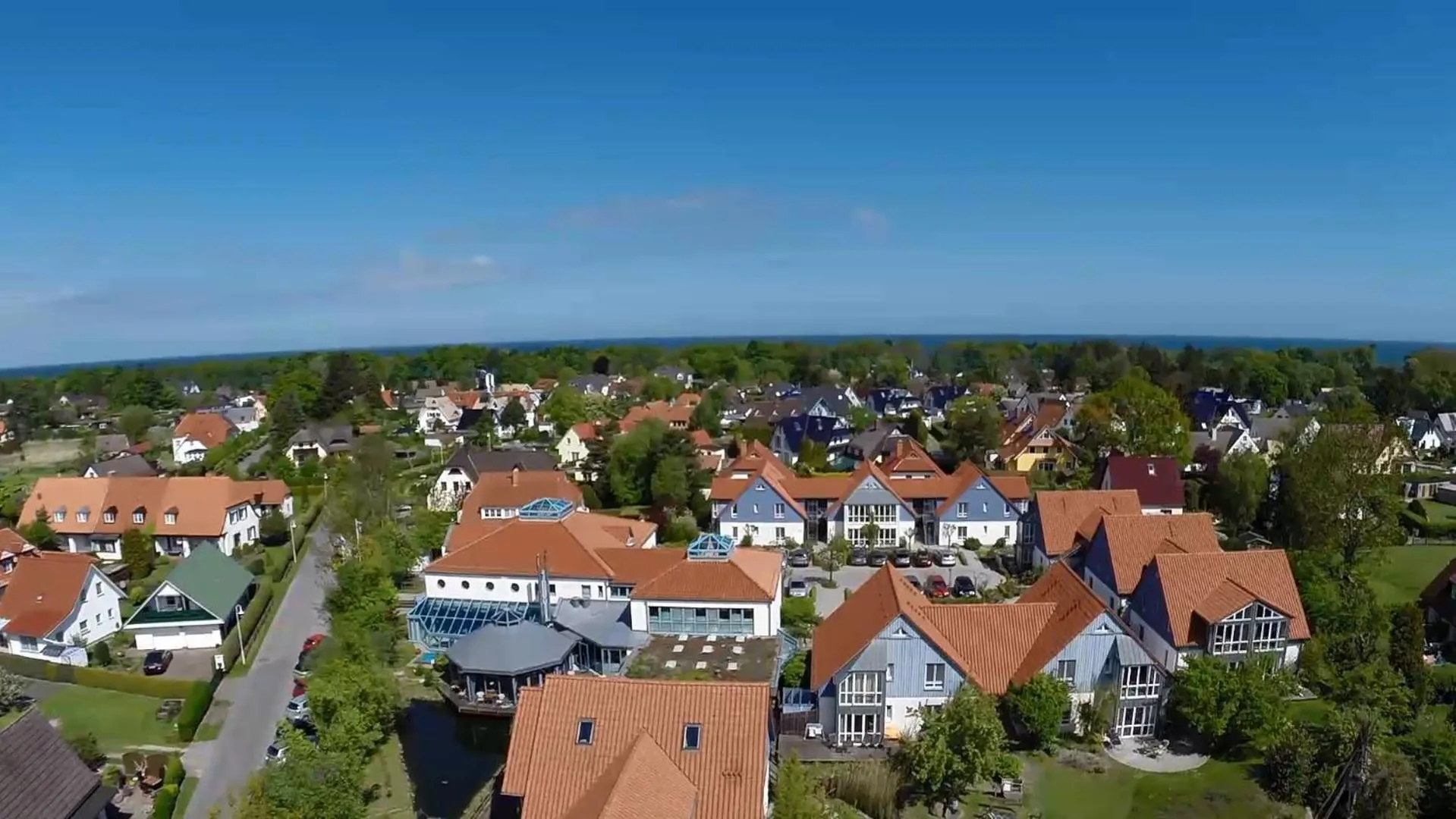 Bird's eye view in Kurmittelcentrum Zingst