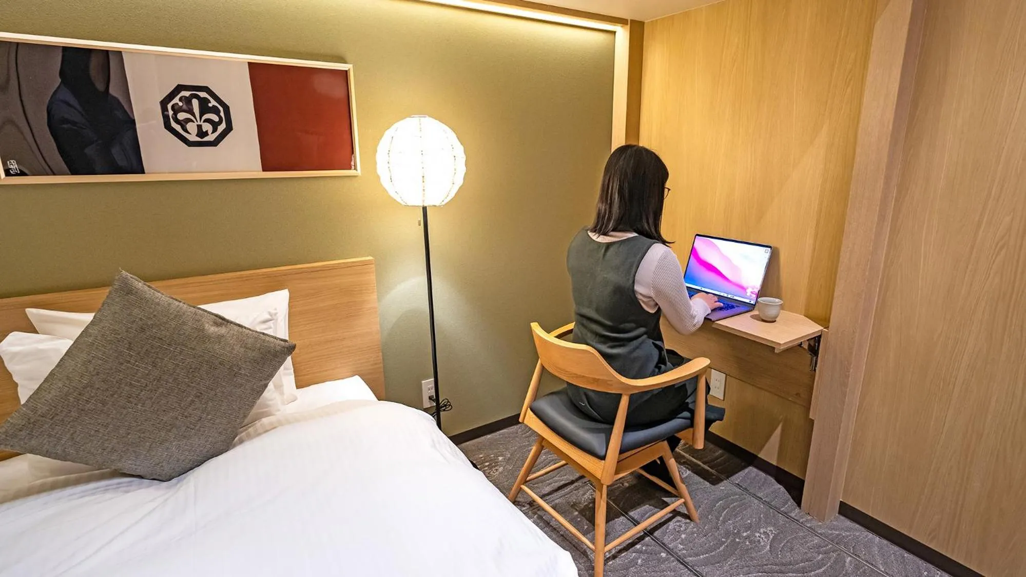 Photo of the whole room, Bed in Stay SAKURA Tokyo Asakusa Yokozuna Hotel