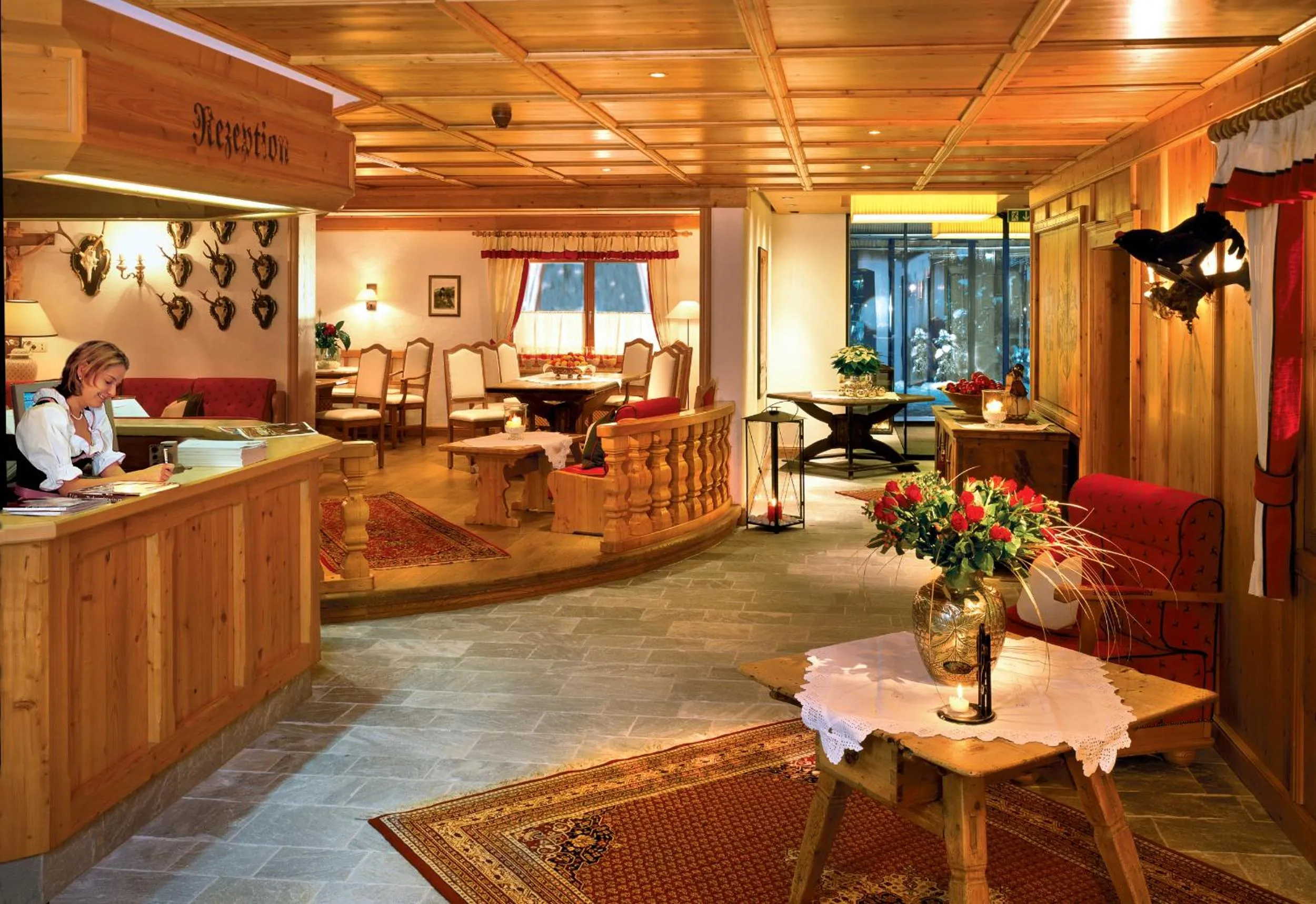 Lobby or reception in Hotel Zinnkrügl