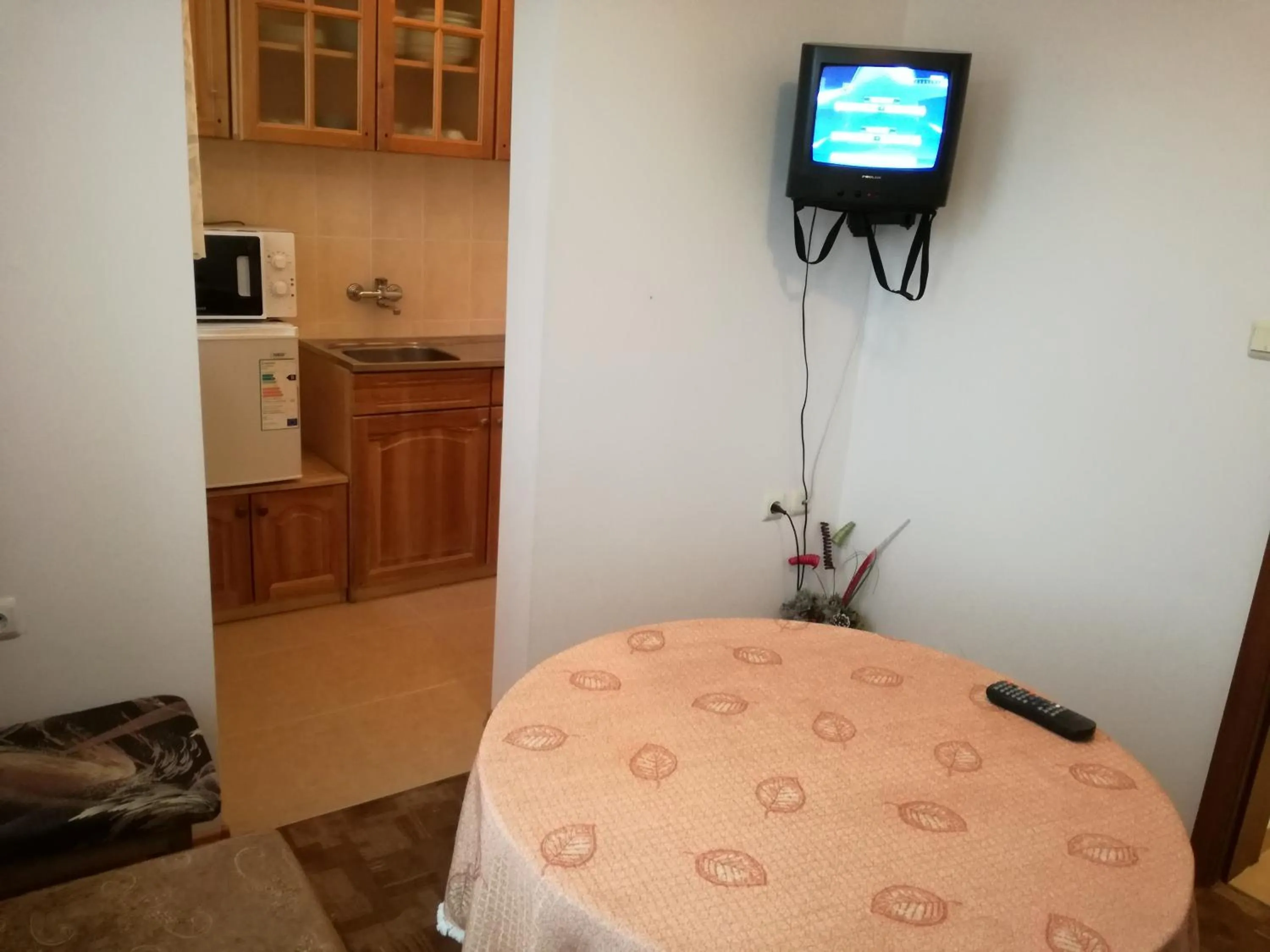 Kitchen or kitchenette in Blyan Family Hotel