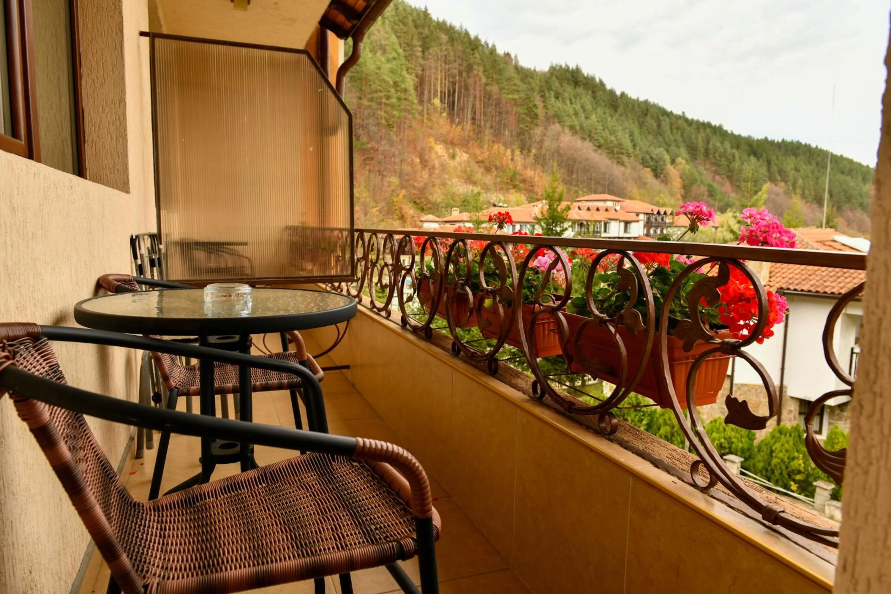 Patio in Blyan Family Hotel