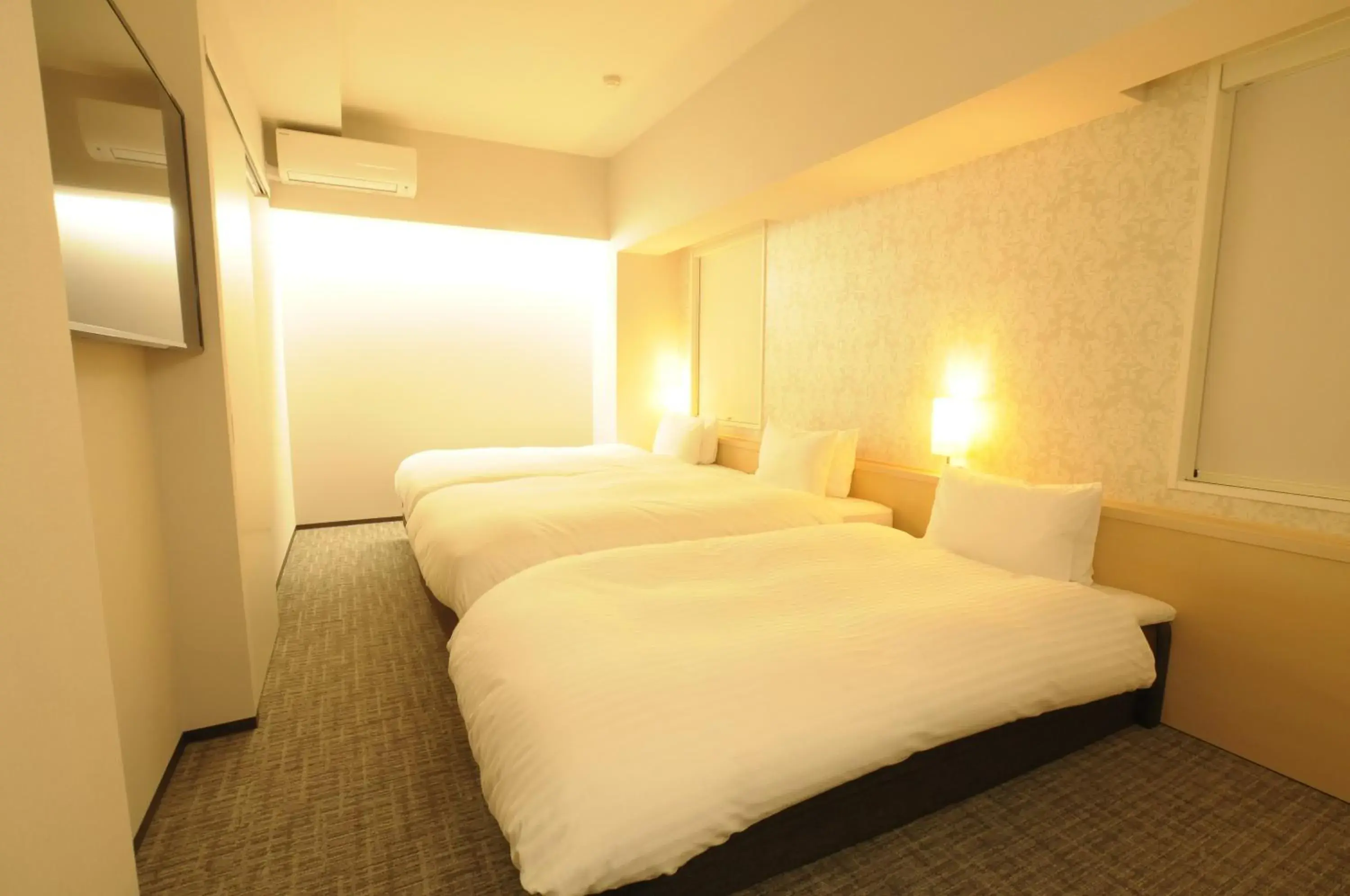 Bed in AB Hotel Omihachiman Bed in AB Hotel Omihachiman