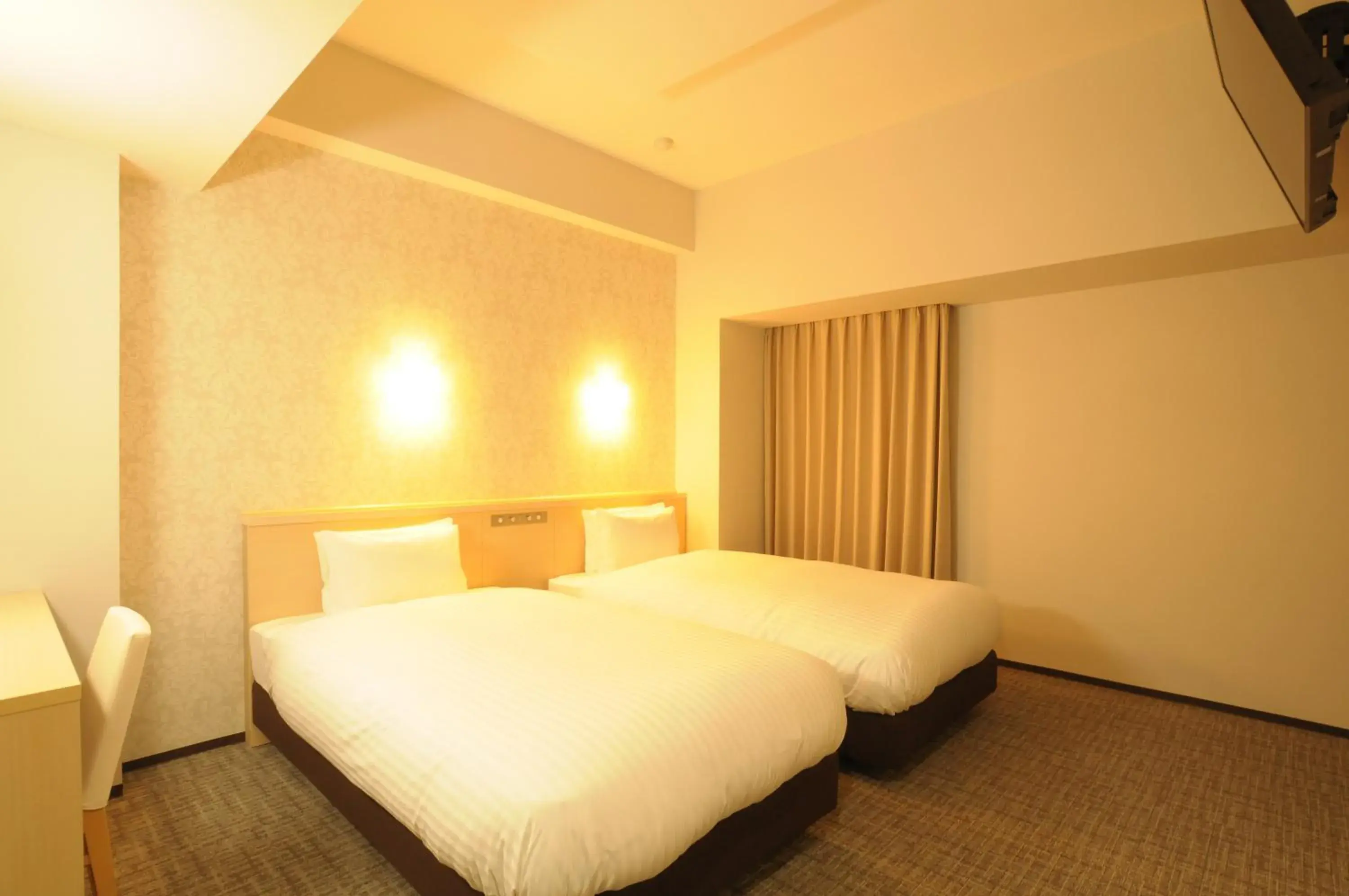 Bed in AB Hotel Omihachiman Bed in AB Hotel Omihachiman