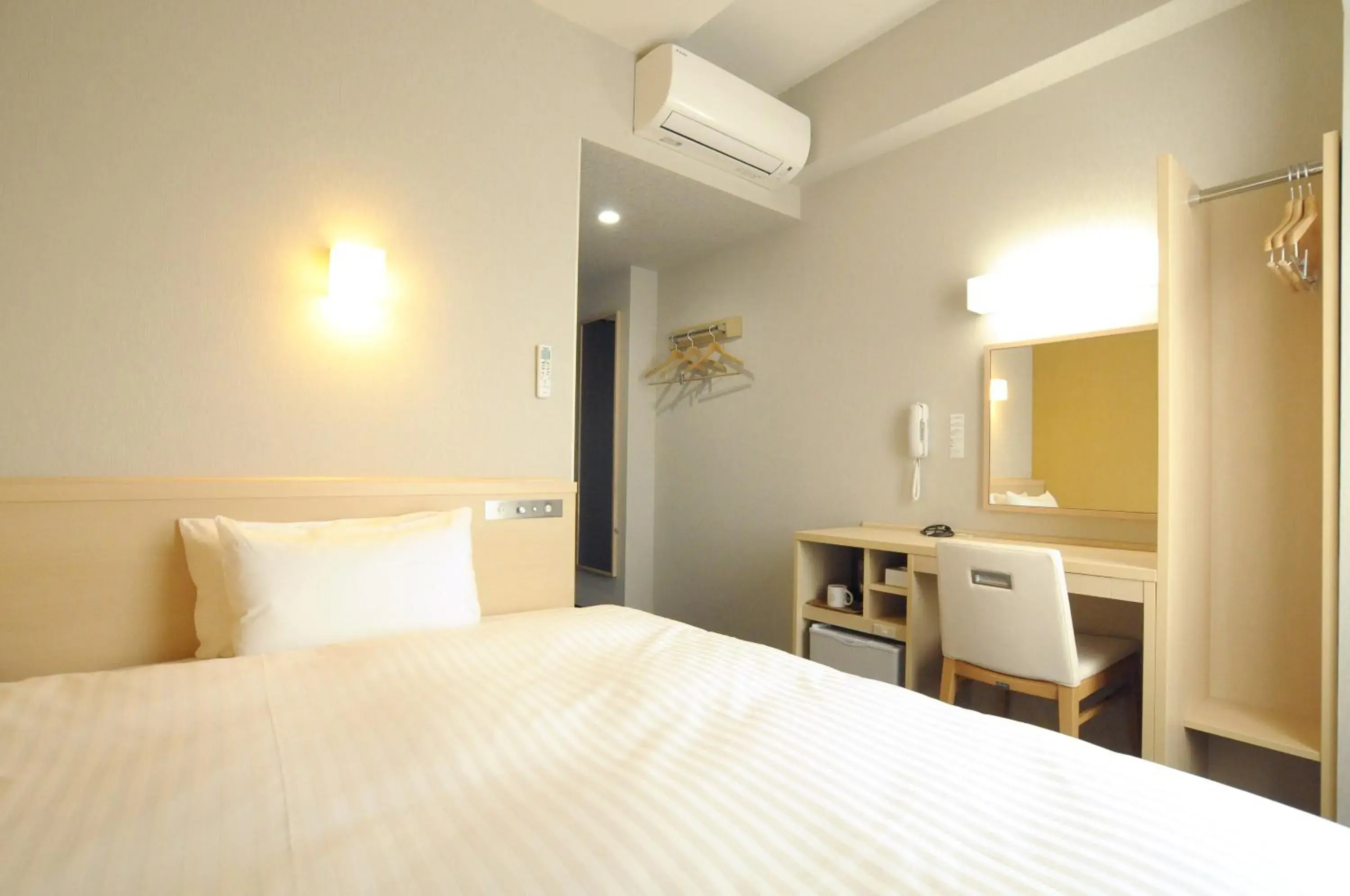 Bed in AB Hotel Omihachiman Bed in AB Hotel Omihachiman