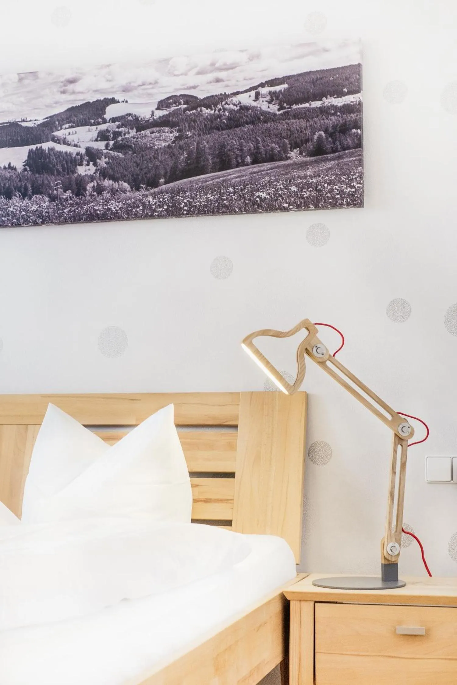 Decorative detail, Bed in Hotel Restaurant Peterle