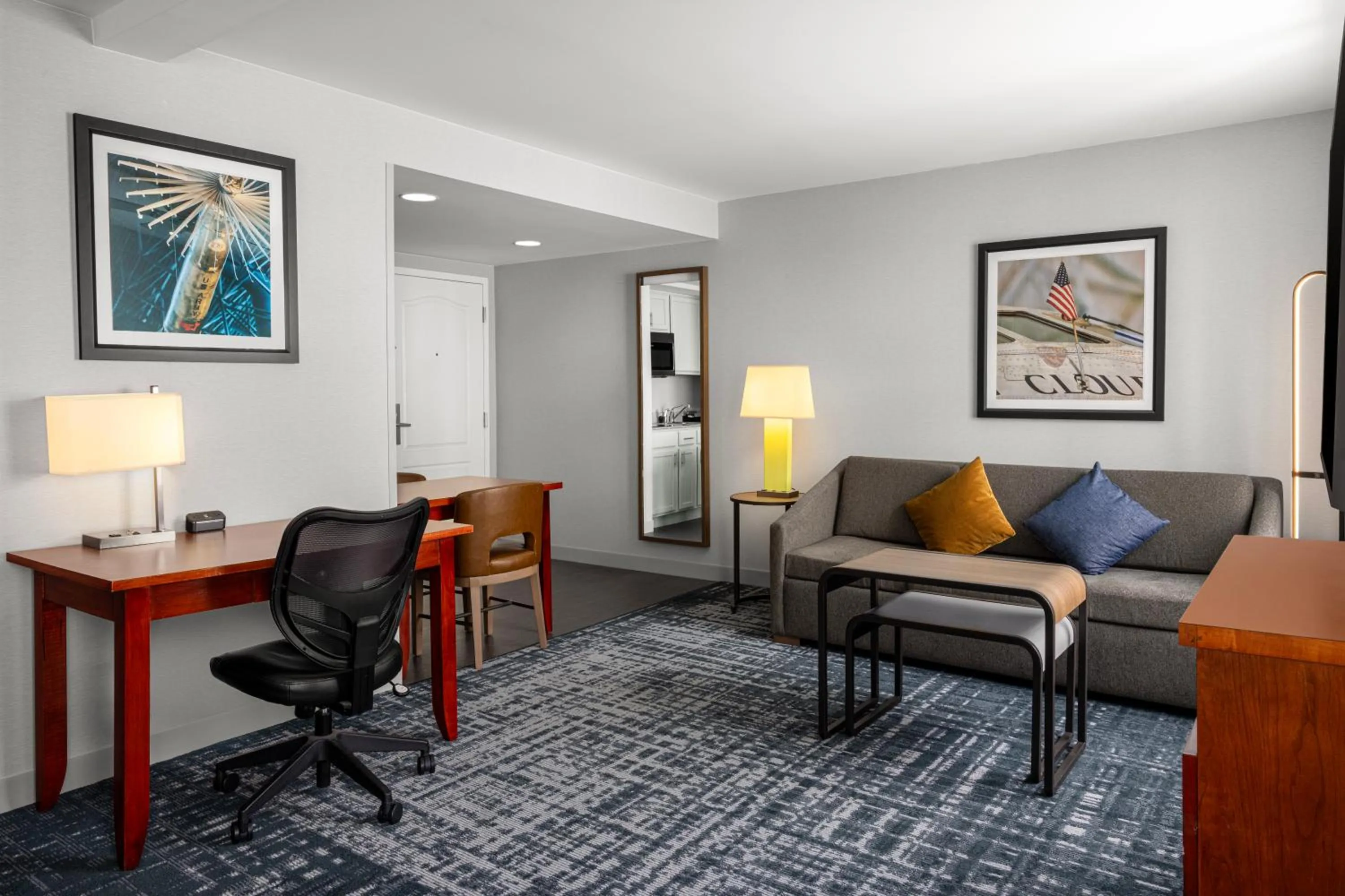 Living room in Homewood Suites by Hilton Dulles-North Loudoun