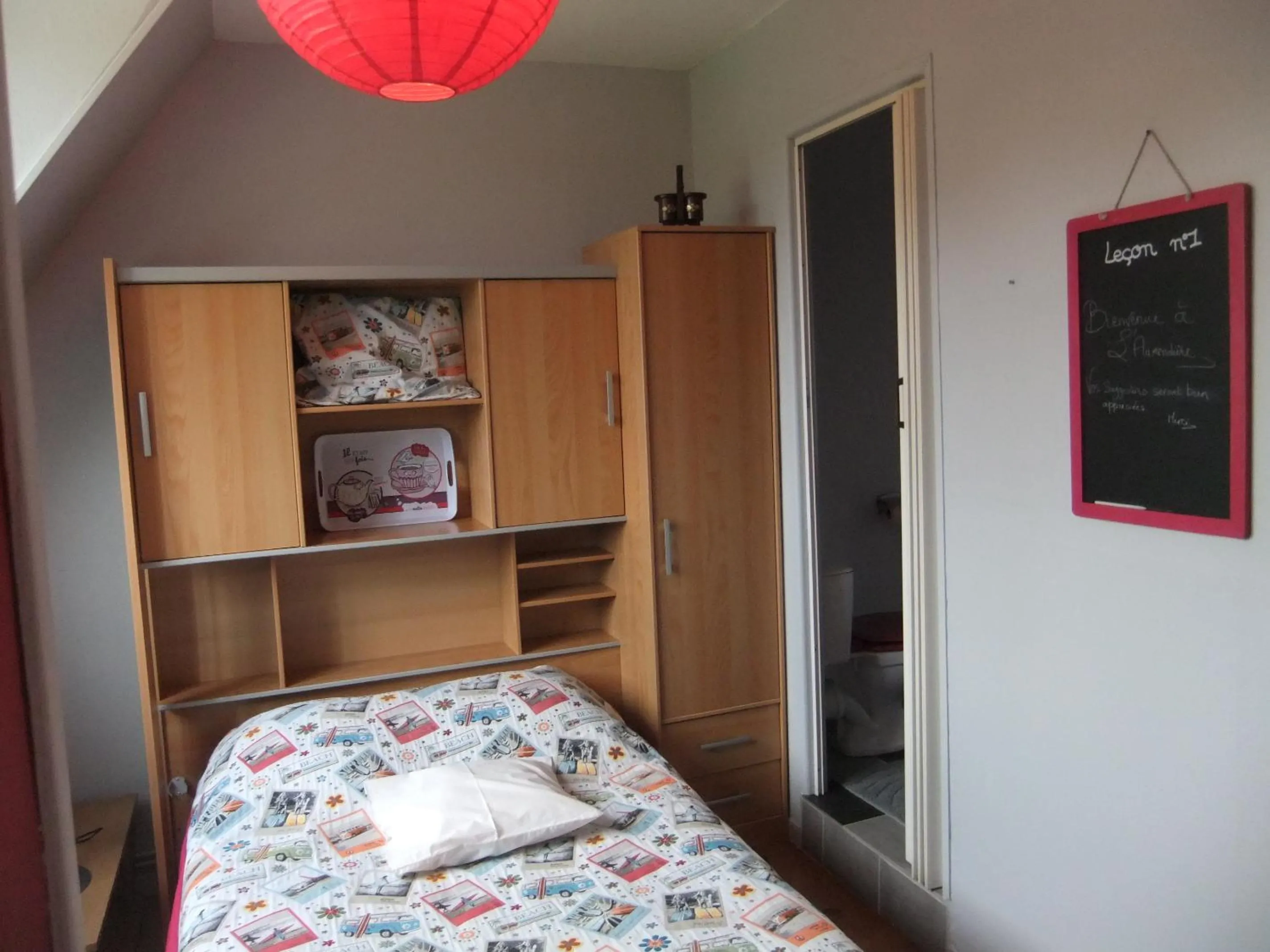 Bed in Gîtes de L'Aumondière