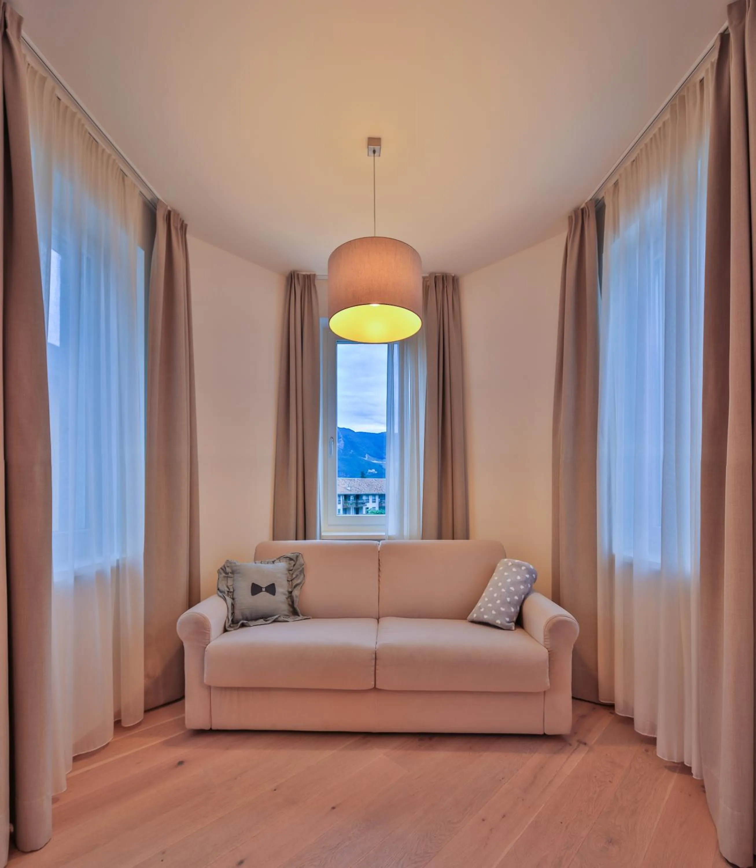 Seating area, Bed in Albergo Caffe Centrale