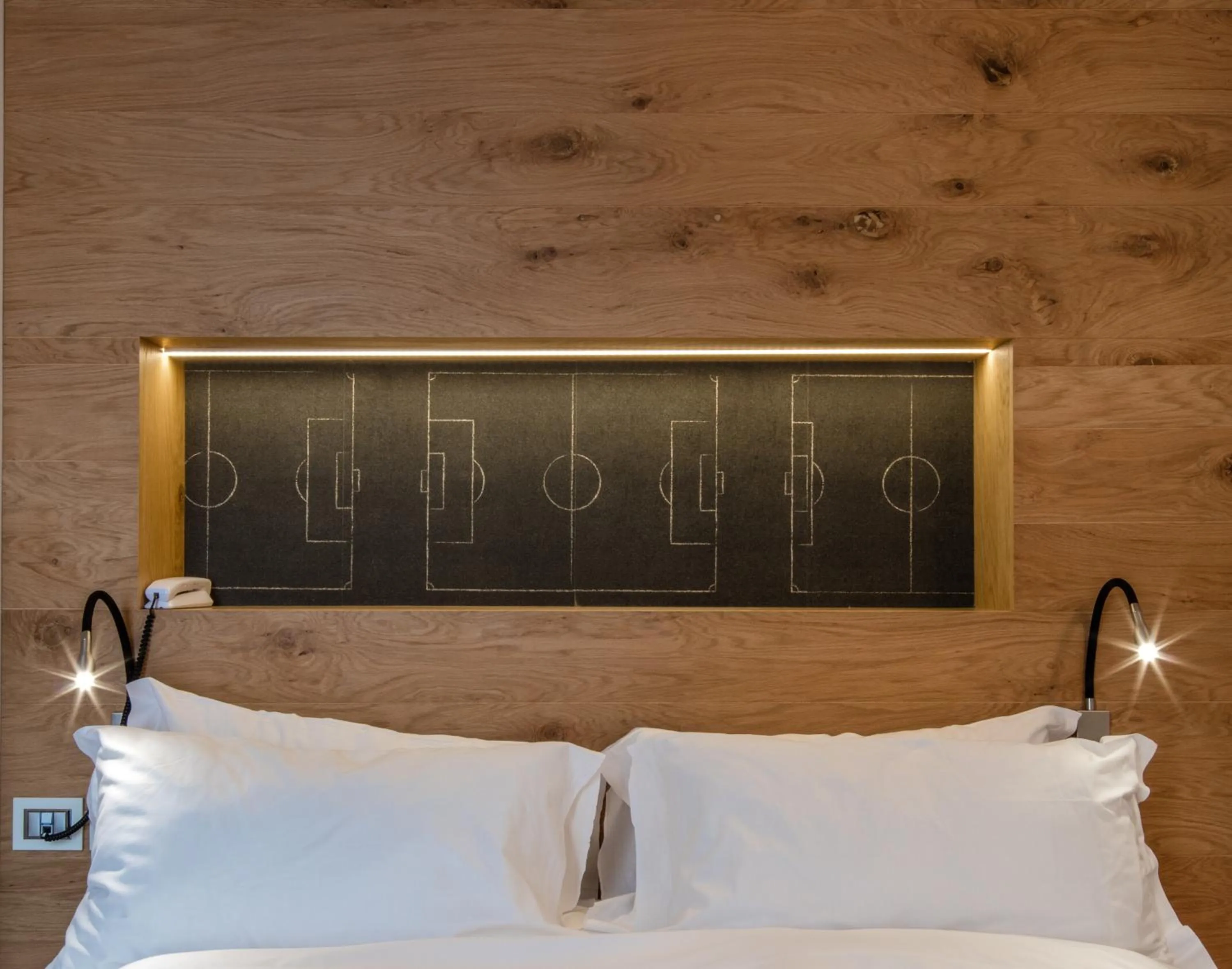 Decorative detail, Bed in Albergo Caffe Centrale